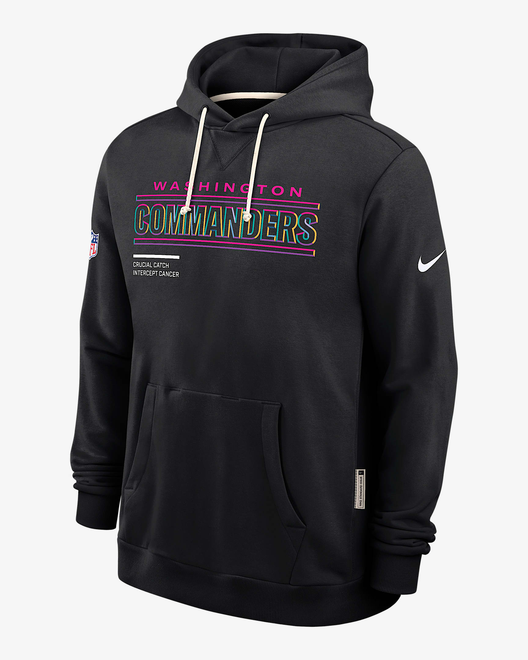 Washington Commanders Crucial Catch Sideline Men's Nike Dri-FIT NFL Pullover Hoodie - Black