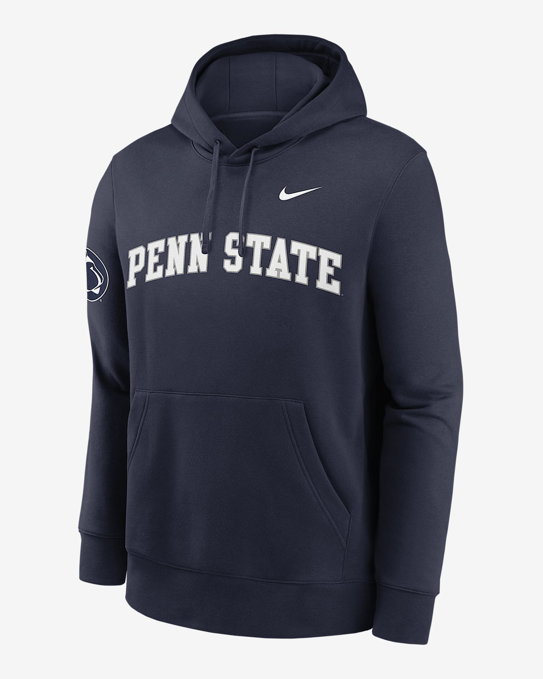 Penn State Sideline Club Men's Nike College Pullover Hoodie - Navy