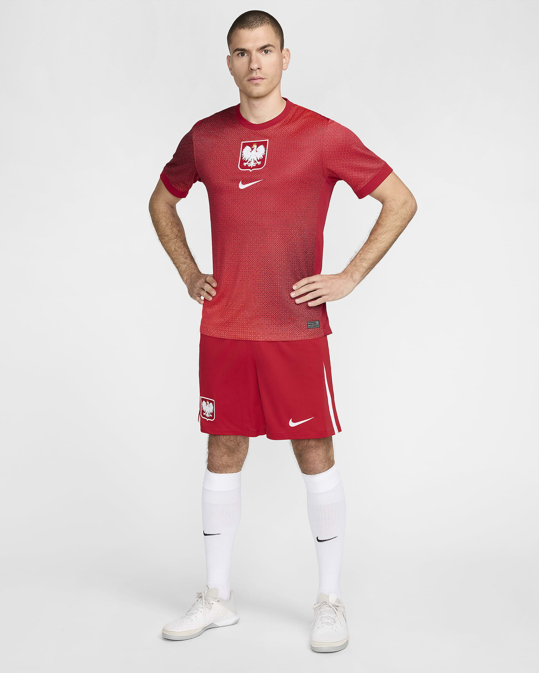 Maillot de foot replica Nike Dri-FIT Pologne 2024/25 Stadium Extérieur pour homme - Bright Crimson/Gym Red/Team Red/Blanc