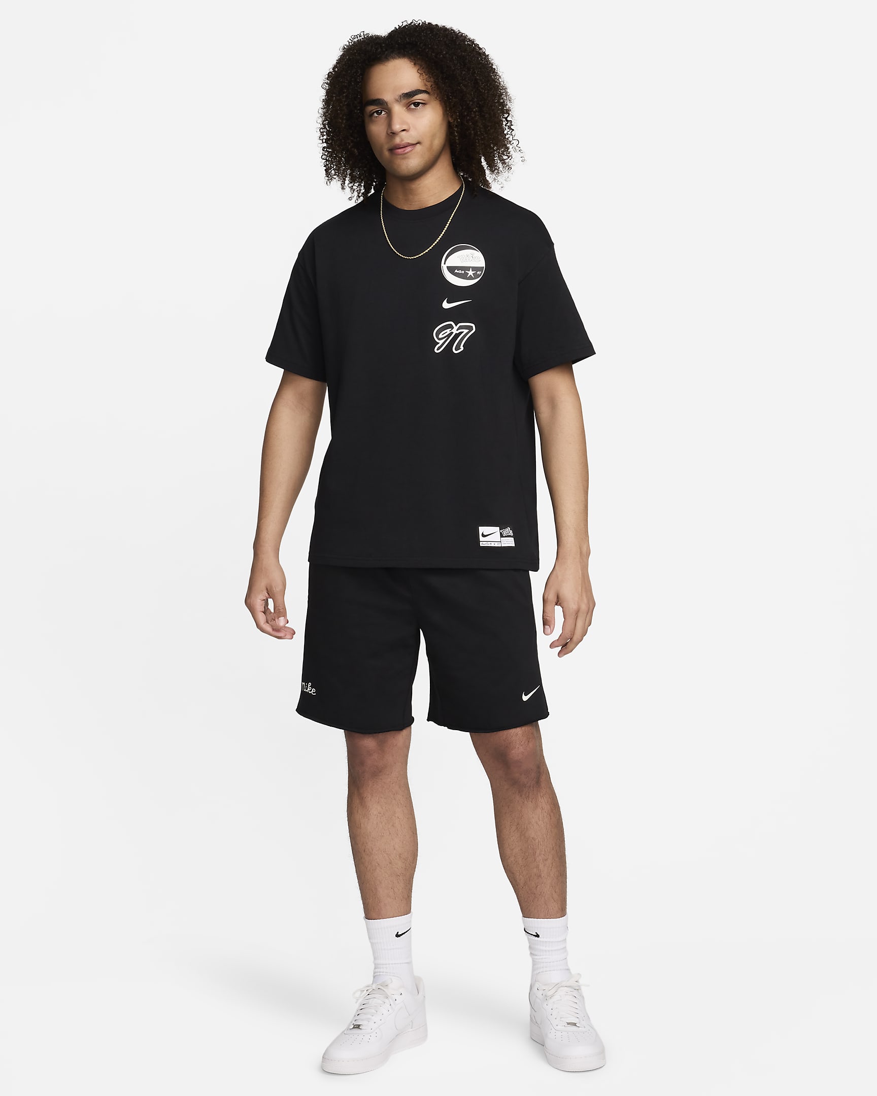 Nike Men's Max90 Basketball T-Shirt - Black