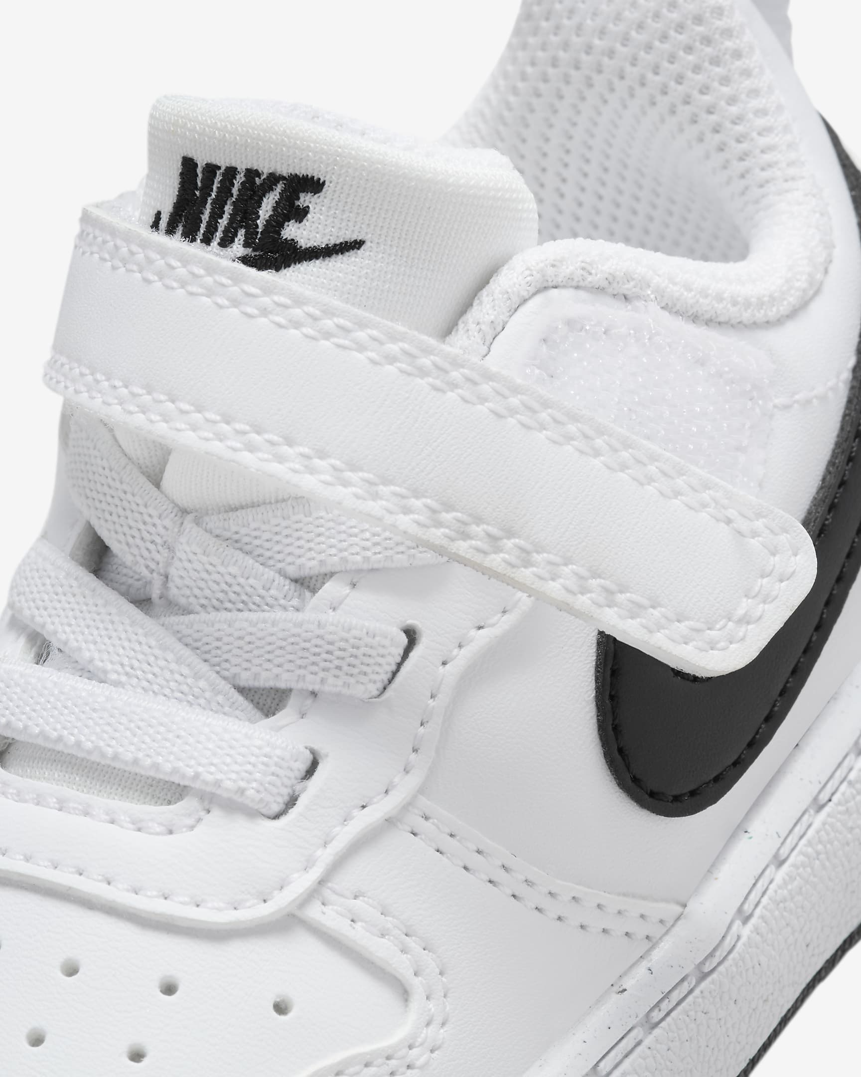 Nike Court Borough Low Recraft Schuh für Babys und Kleinkinder - Weiß/Schwarz