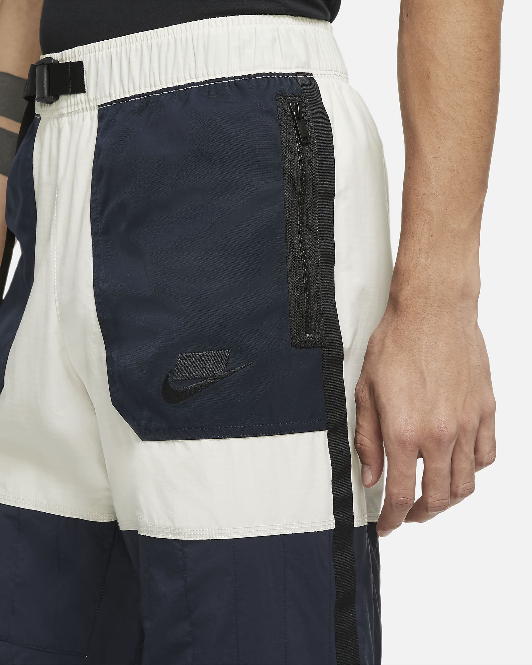 nike nsw beige woven lounge pants