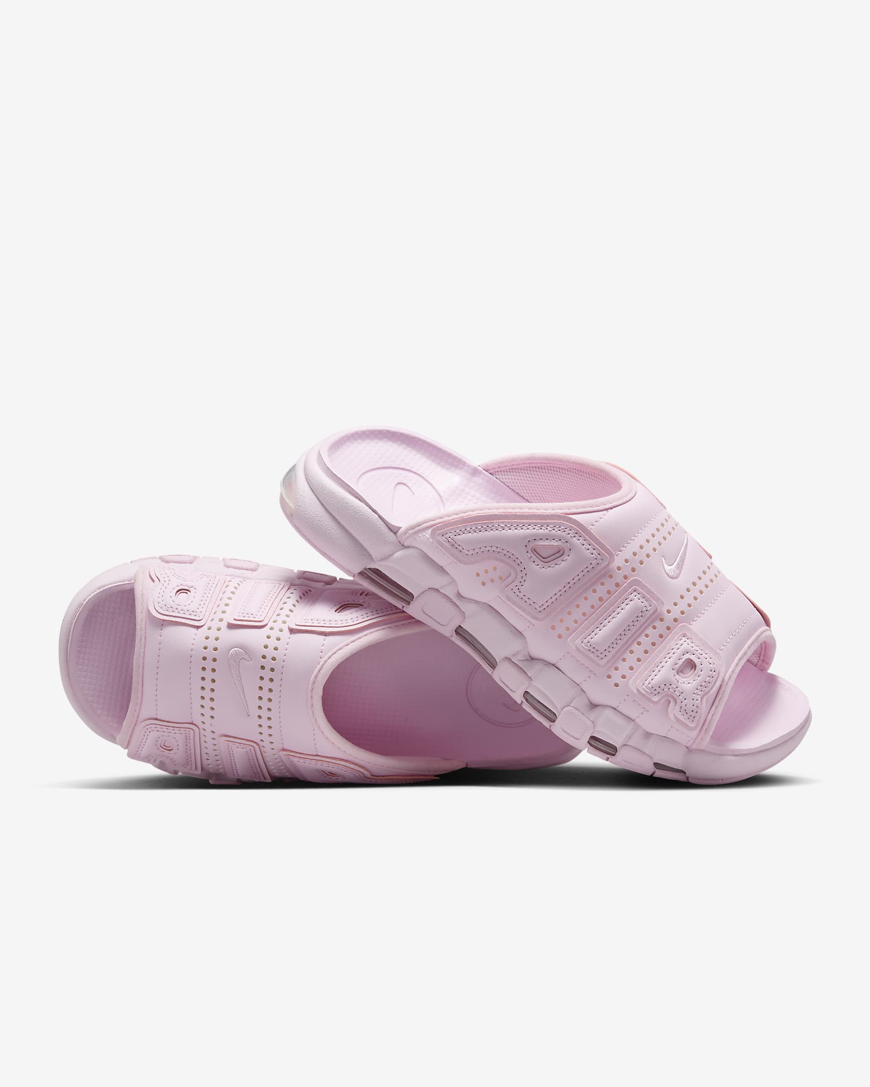 Nike Air More Uptempo Women's Slides - Pink Foam/Clear/Pink Foam