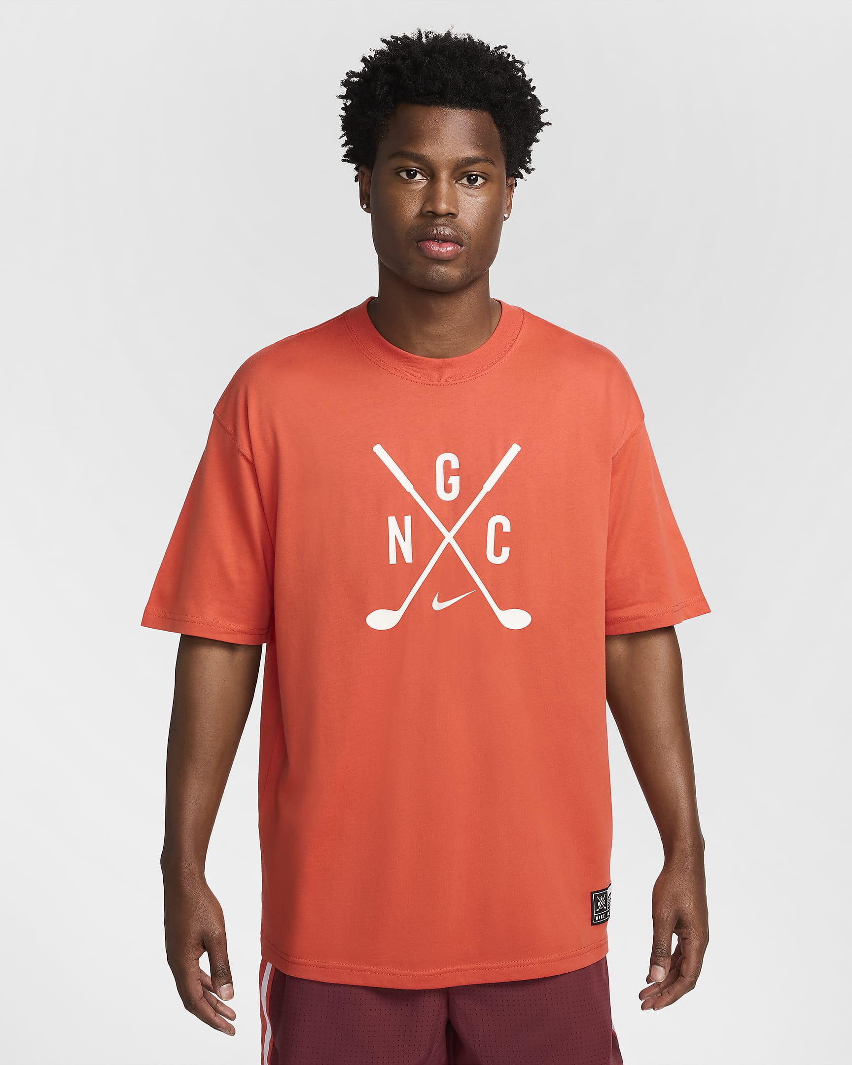 T-shirt da golf Nike Max90 – Uomo - Vintage Coral