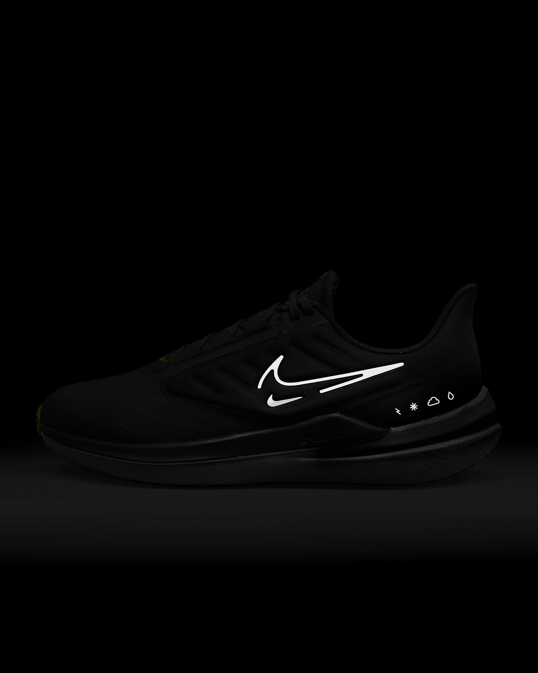 Nike Winflo 9 Shield Men's Weatherised Road Running Shoes. Nike LU