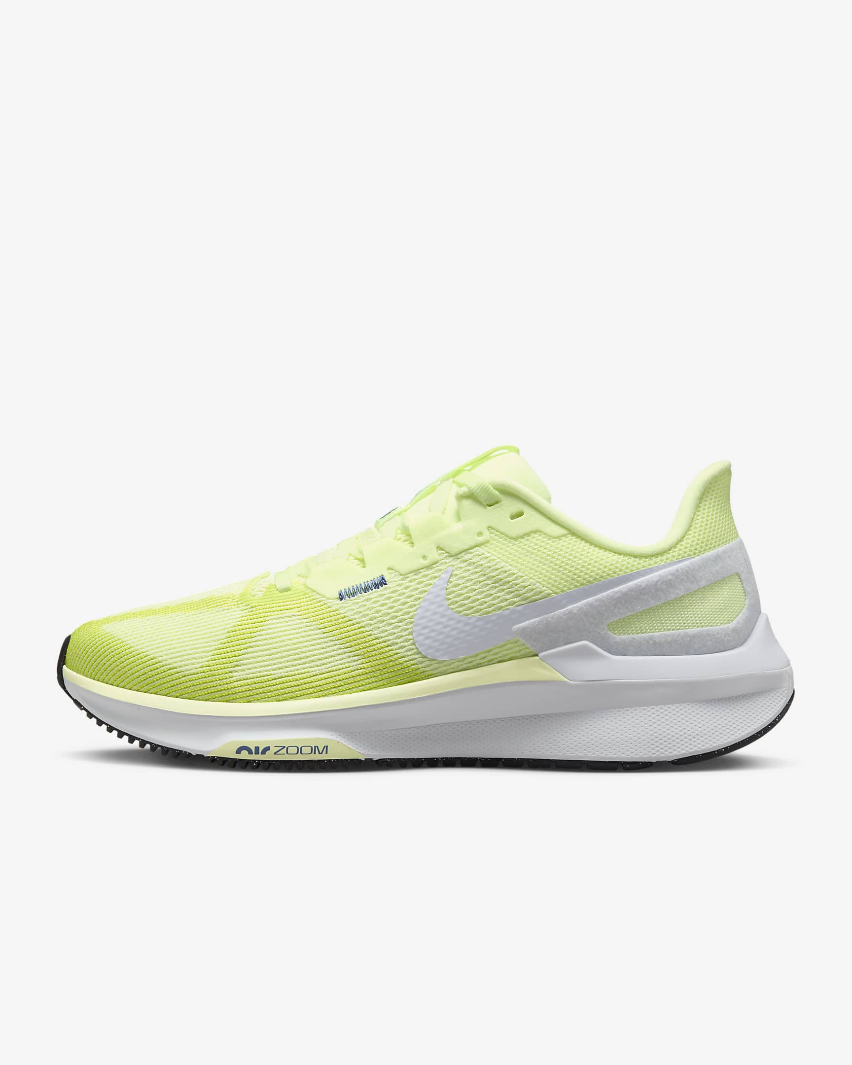 Nike Structure 25 Women's Road Running Shoes - Barely Volt/Cyber/Deep Royal Blue/Football Grey