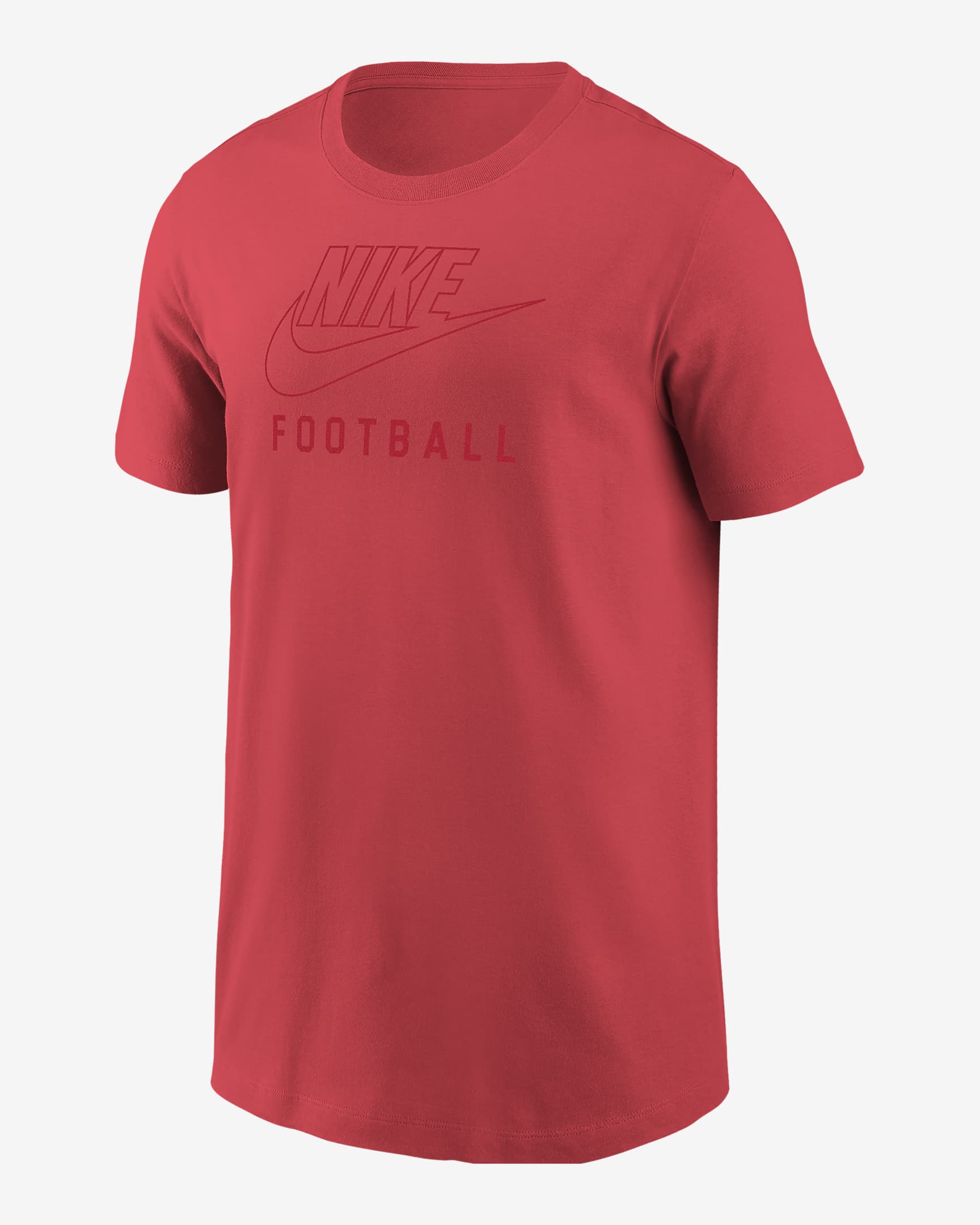 Nike Swoosh Big Kids' Football T-Shirt - Ember Glow