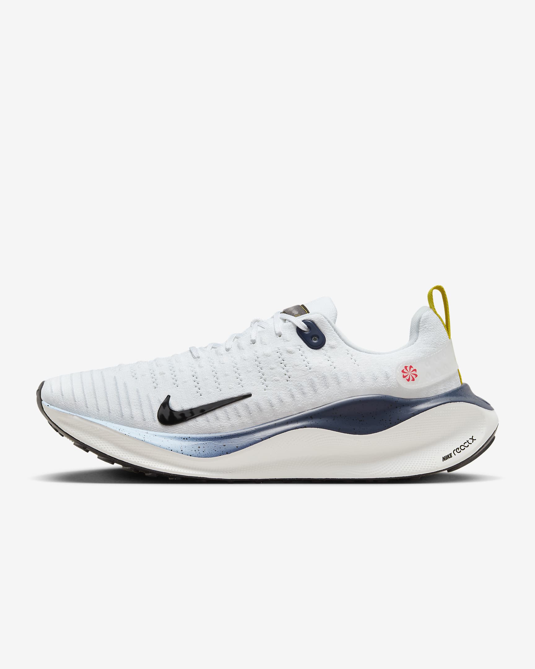 Chaussure de running sur route Nike InfinityRN 4 pour homme - Blanc/Speed Red/Speed Yellow/Noir