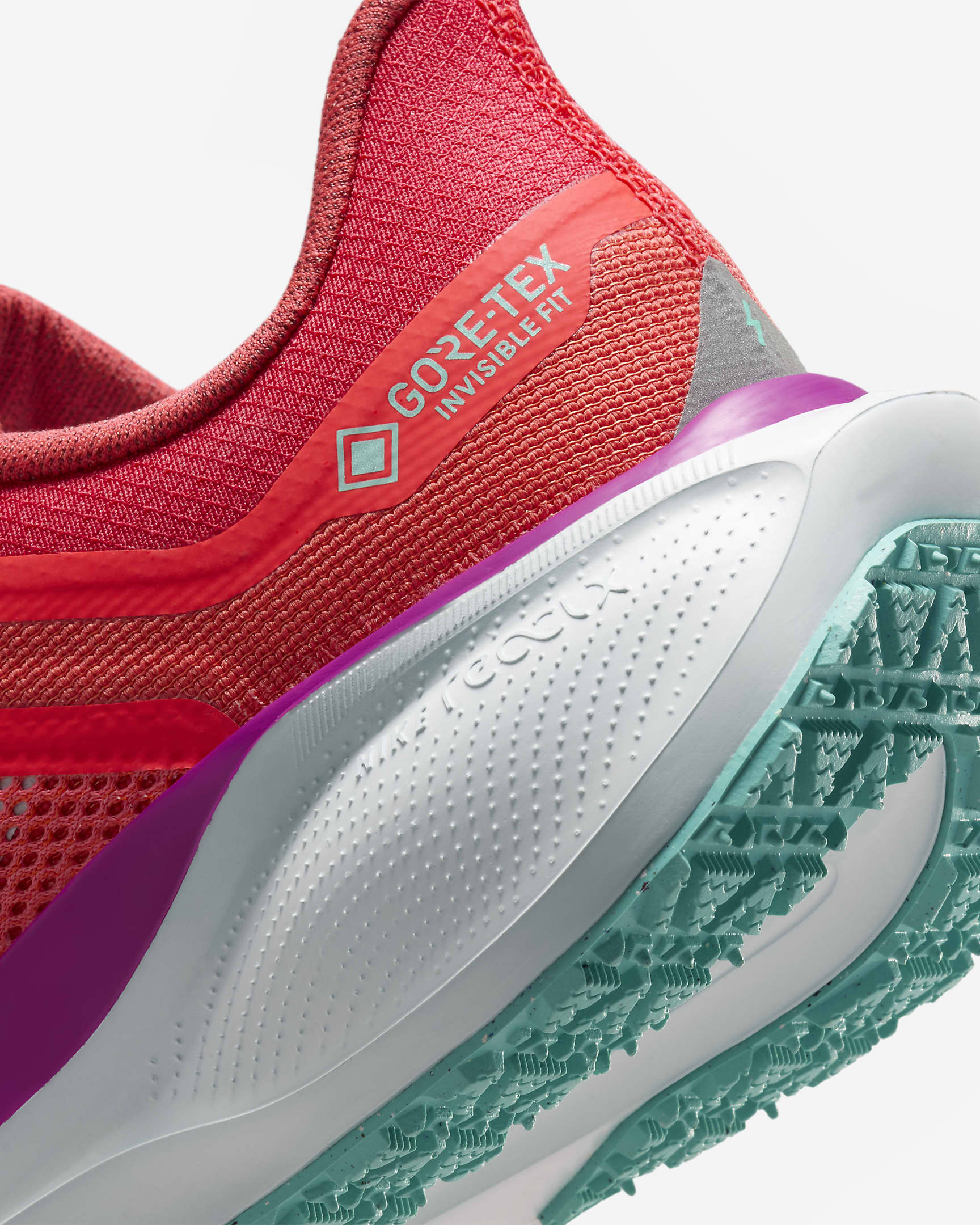 Nike Pegasus 41 GORE-TEX Women's Waterproof Road Running Shoes - Picante Red/Bright Crimson/Vivid Grape/Green Frost