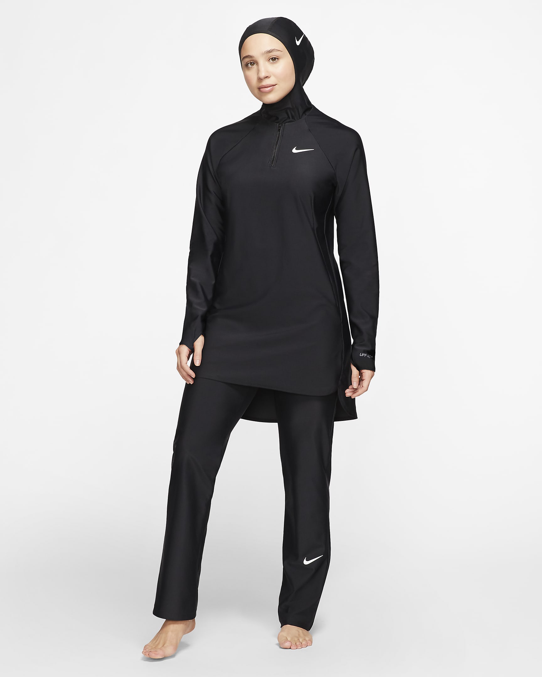 Nike Victory Women's Full-Coverage Swim Tunic - Black