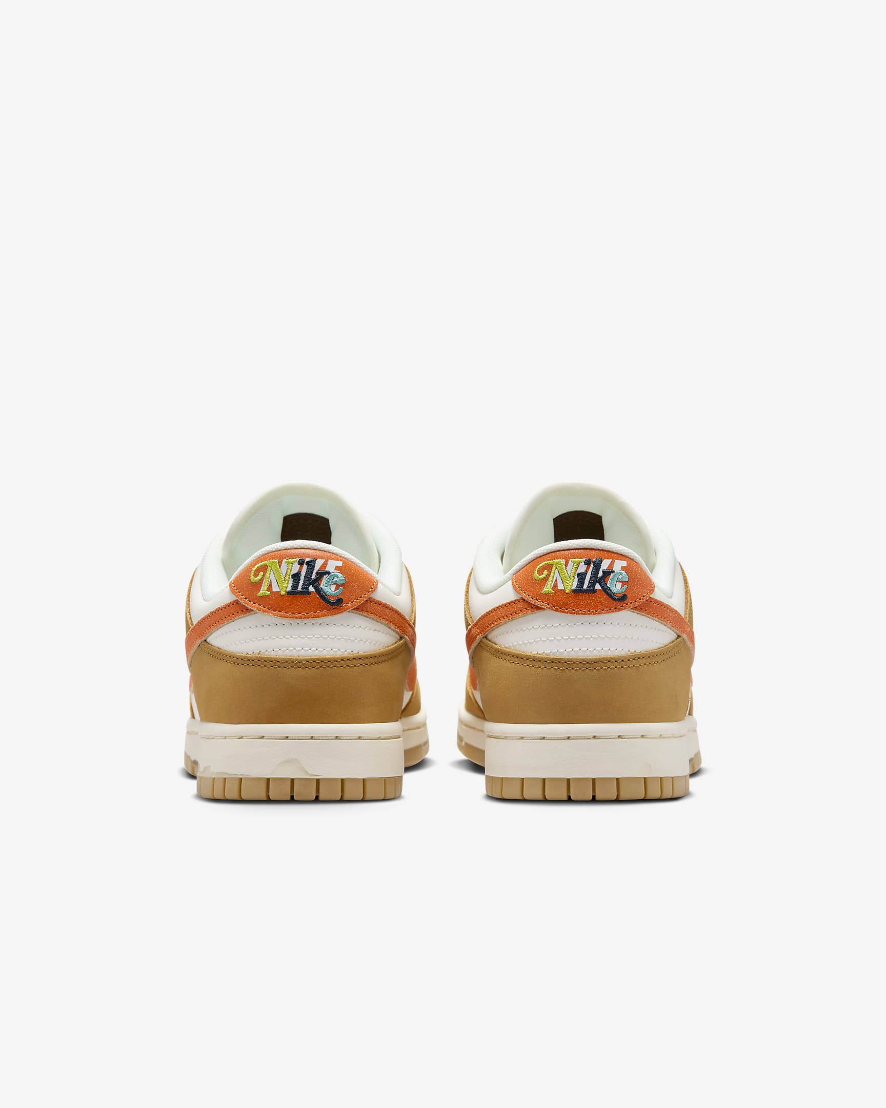 Nike Dunk Low Retro Shoes - Sail/Coconut Milk/Wheat/Safety Orange