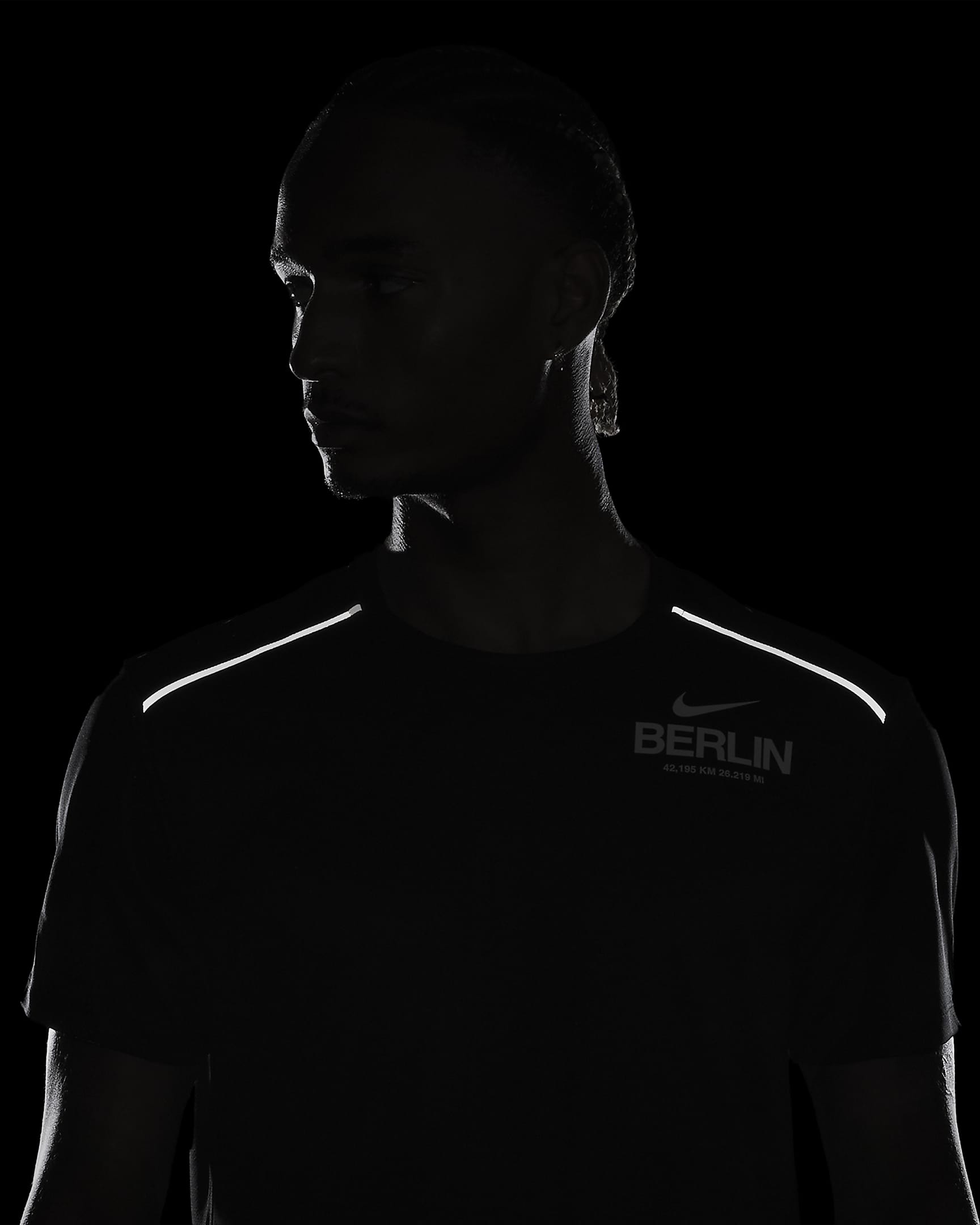 Haut de running à manches courtes Nike Miler pour homme - Noir