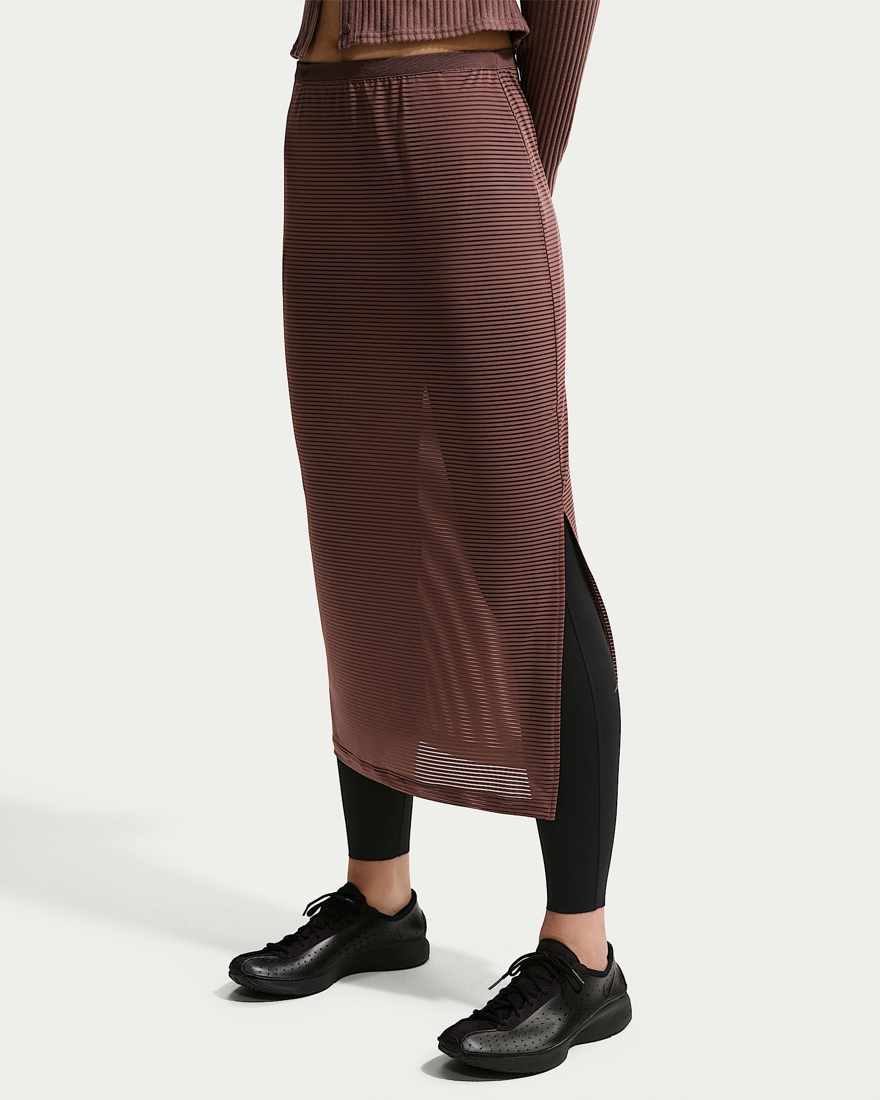Nike Sportswear Women's Slim Sheer Midi Skirt - Tattoo/Sail