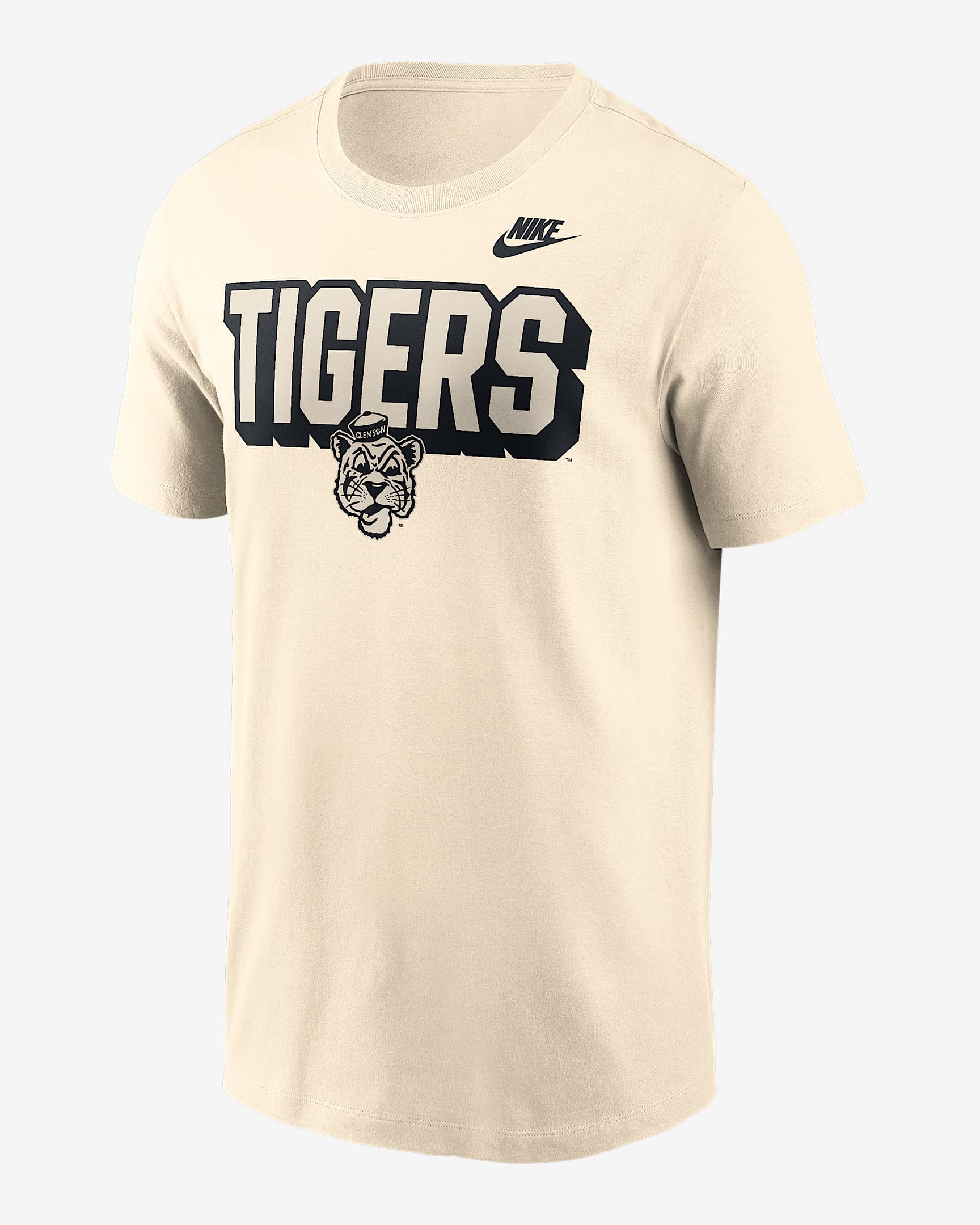 Clemson Team Bold Men's Nike College T-Shirt - Natural