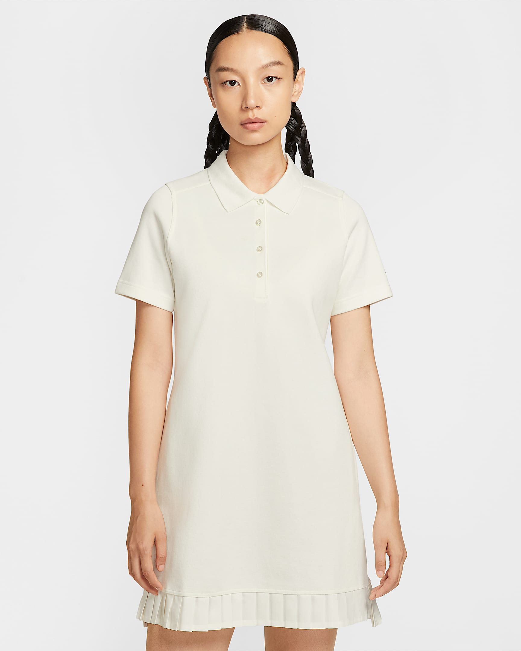 Nike Women's Golf Polo Dress - Sail/Black