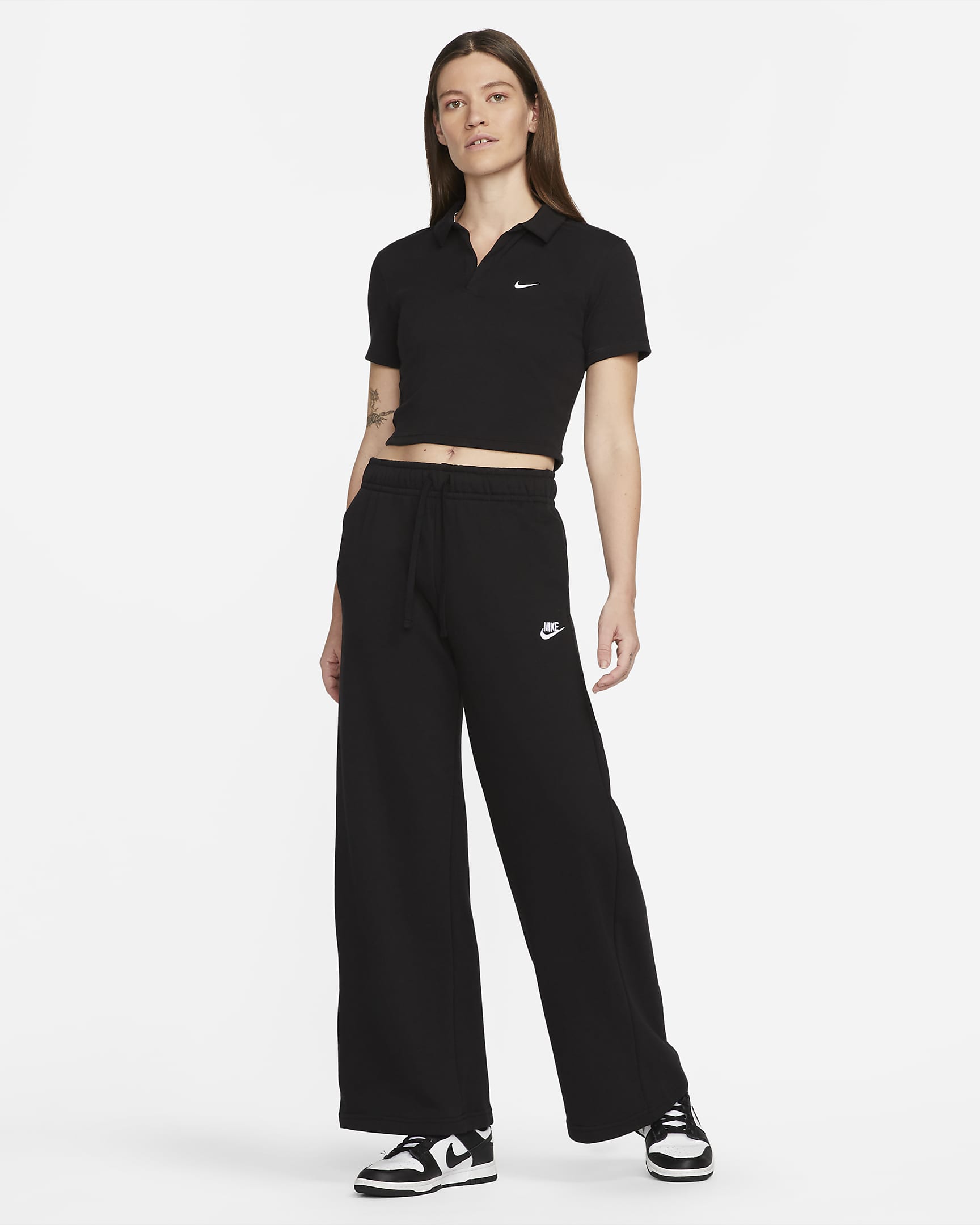 Nike Sportswear Essential Women's Short-Sleeve Polo Top. Nike HR