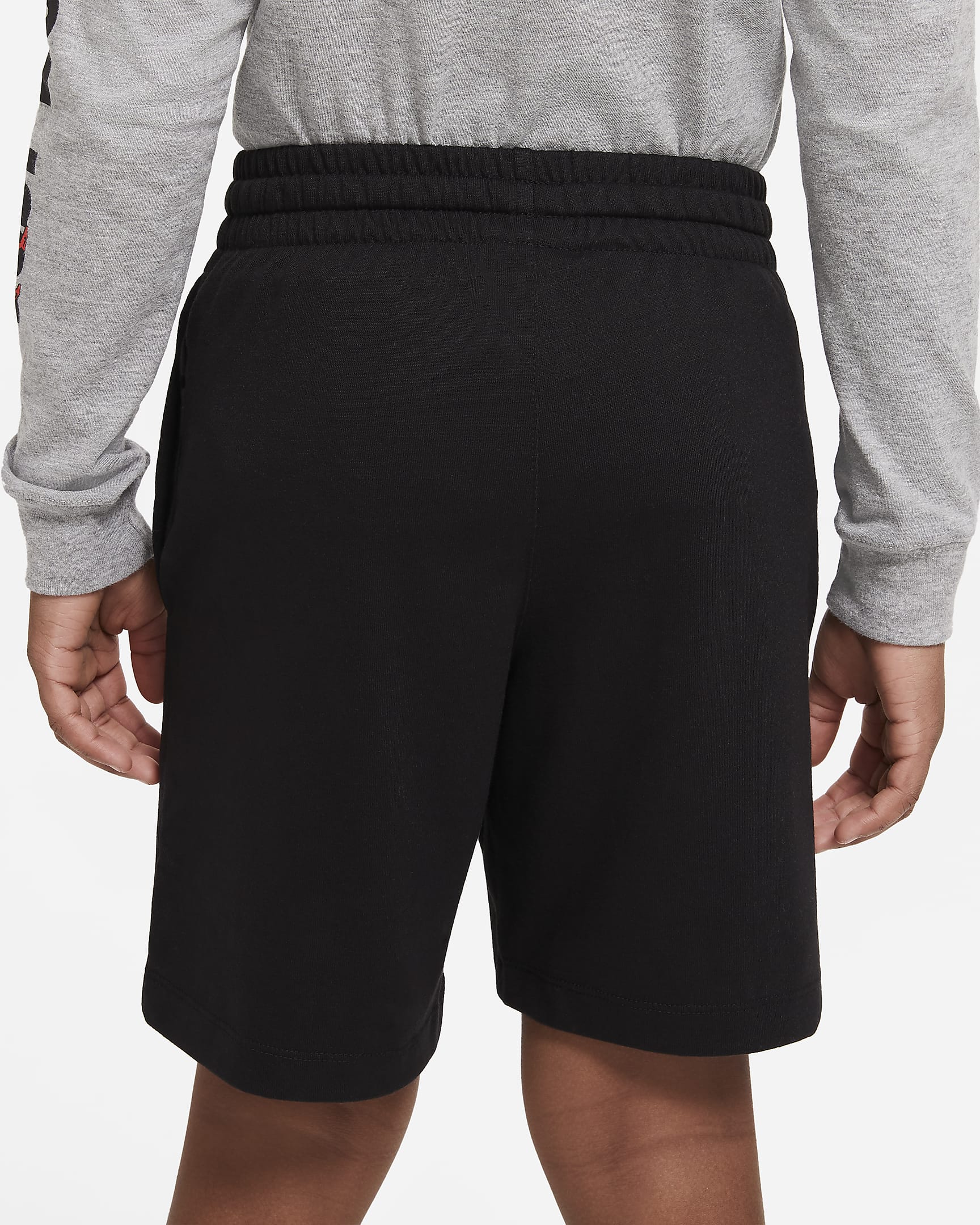 Nike Jersey Older Kids' (Boys') Shorts - Black/White/White