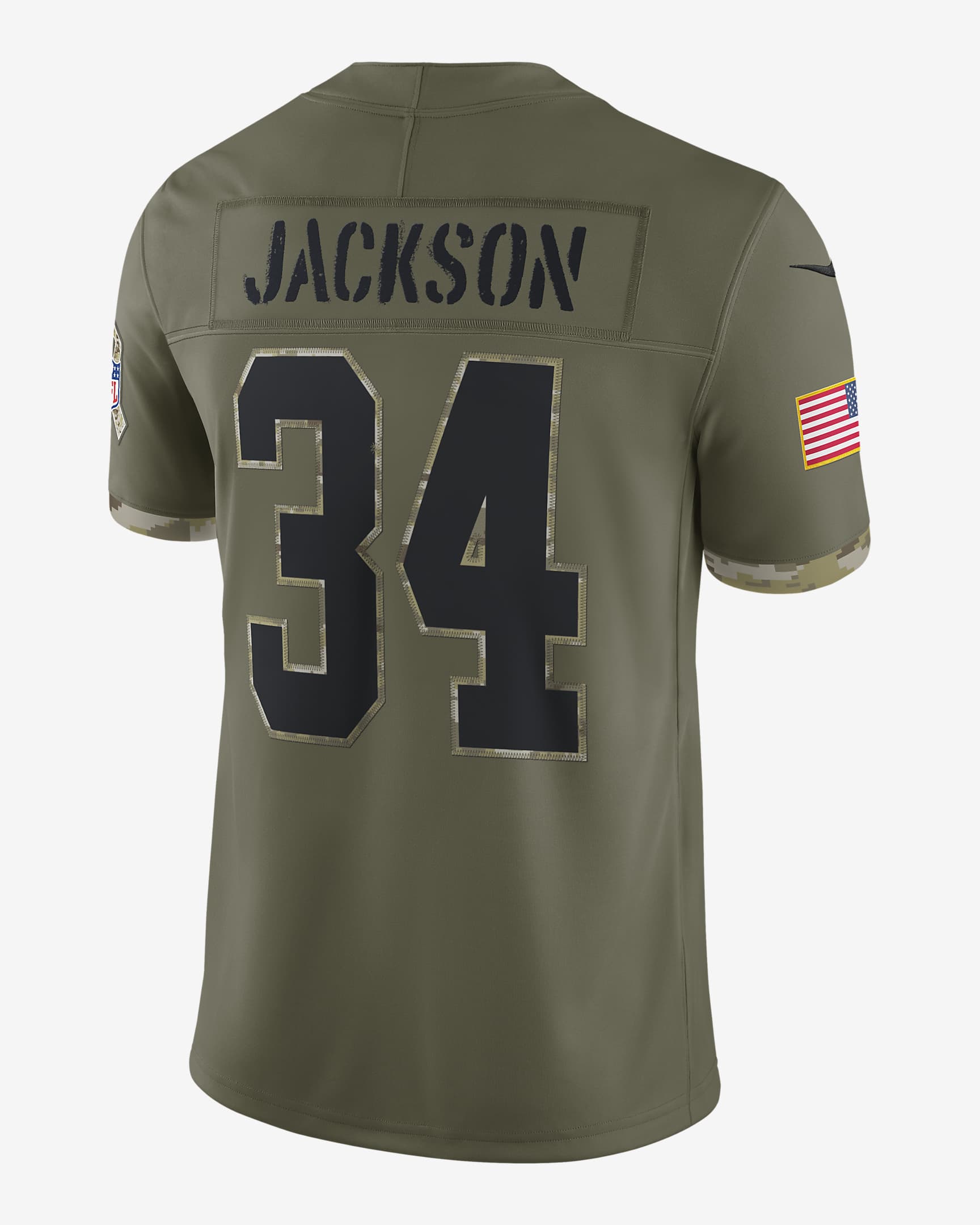NFL Las Vegas Raiders Salute to Service (Bo Jackson) Men's Limited ...