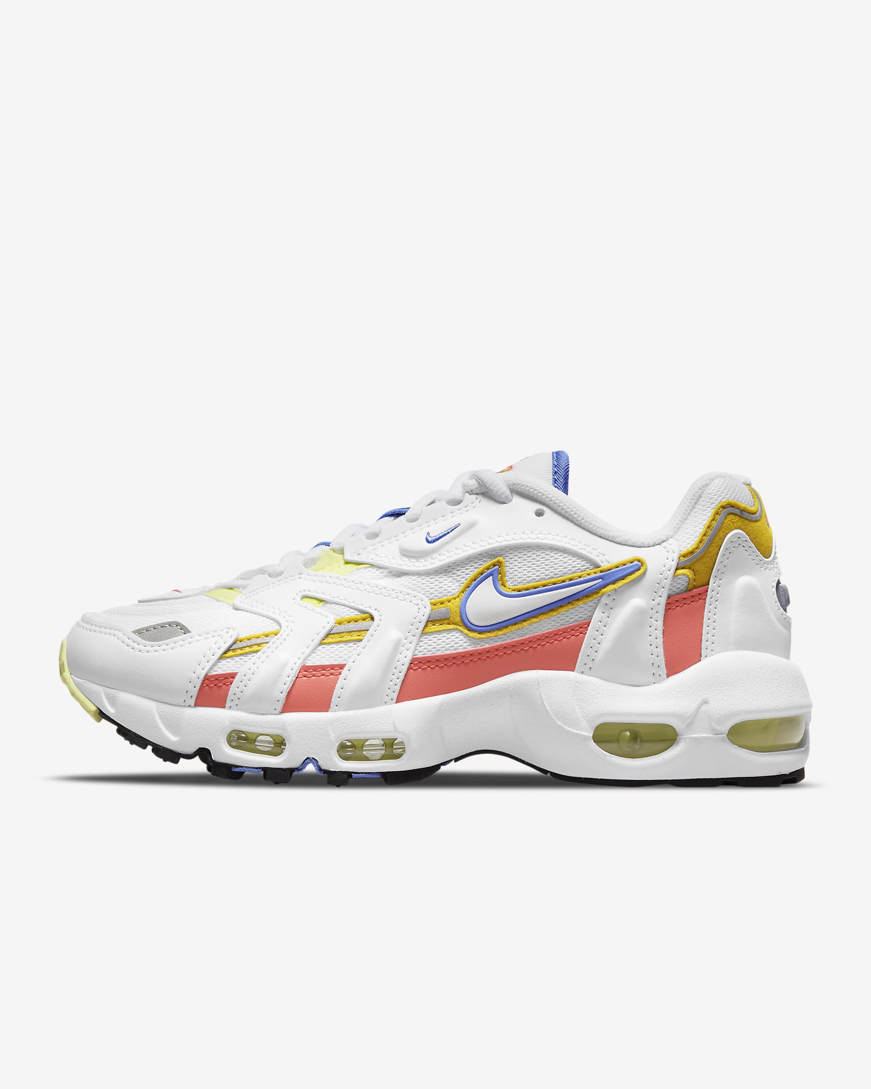 Nike Air Max 96 2 Women's Shoes - White/Magic Ember/Light Lemon Twist/White