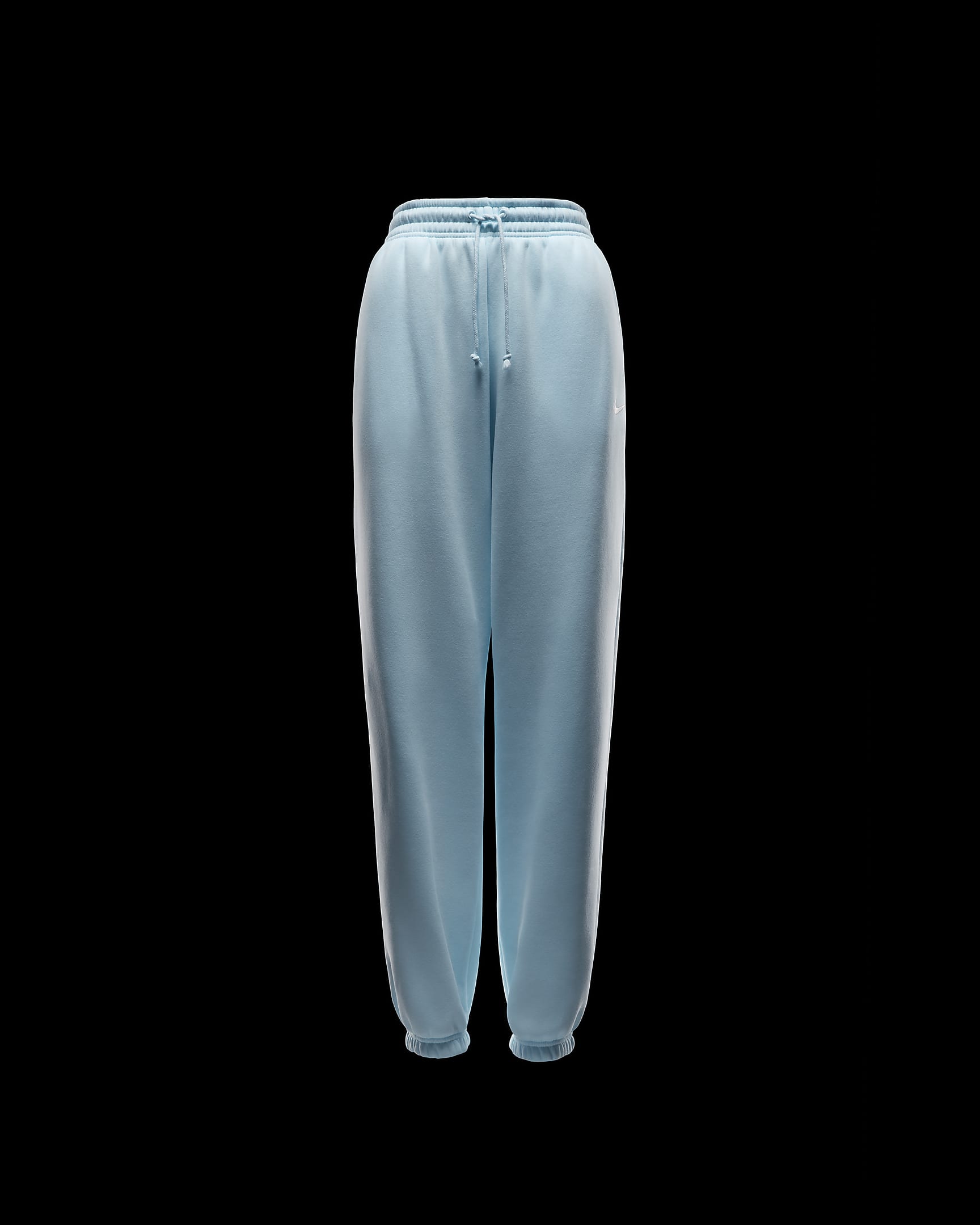 Pantaloni tuta oversize a vita alta Nike Sportswear Phoenix Fleece – Donna - Glacier Blue/Sail