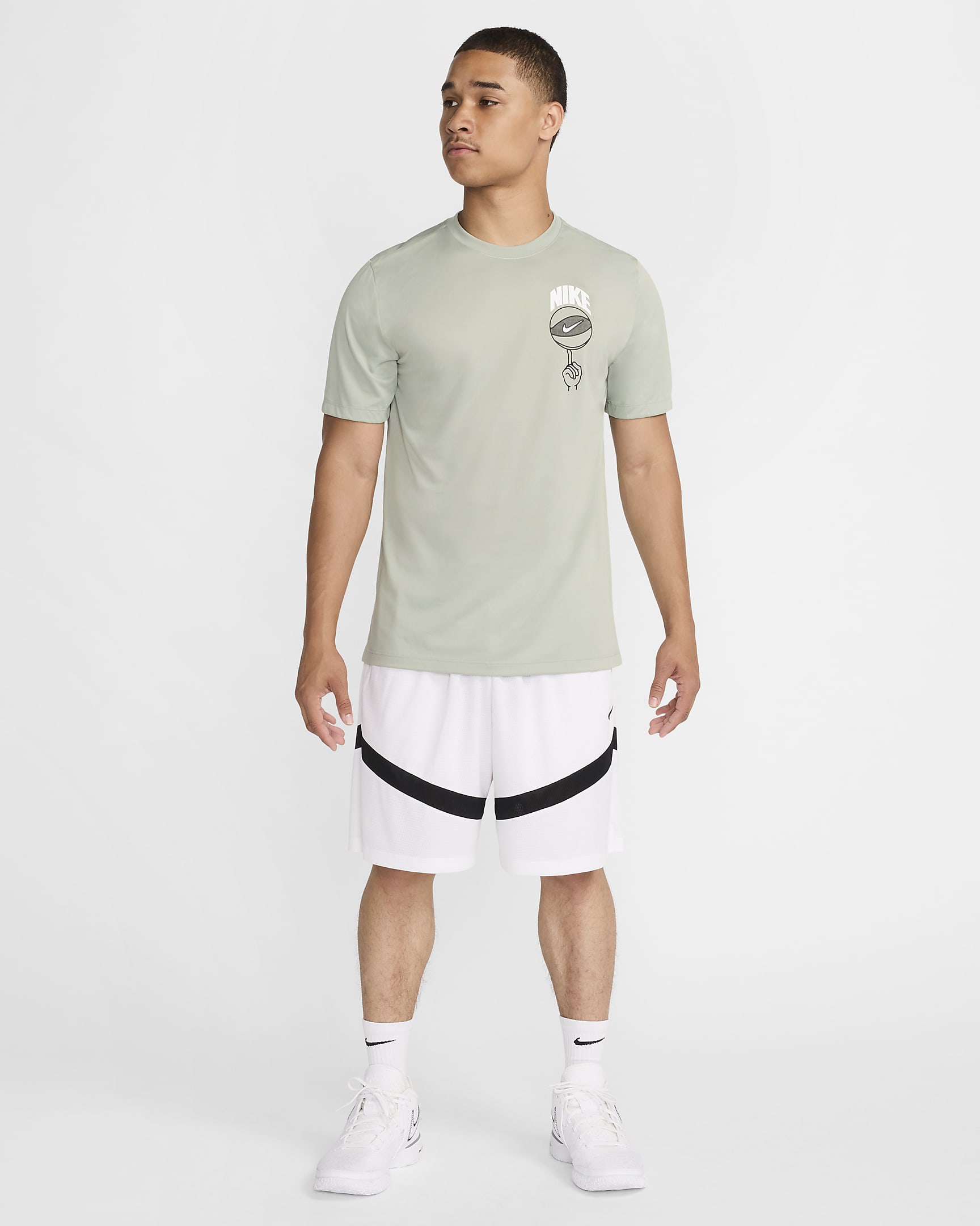 T-shirt de basquetebol Dri-FIT Nike para homem - Jade Horizon