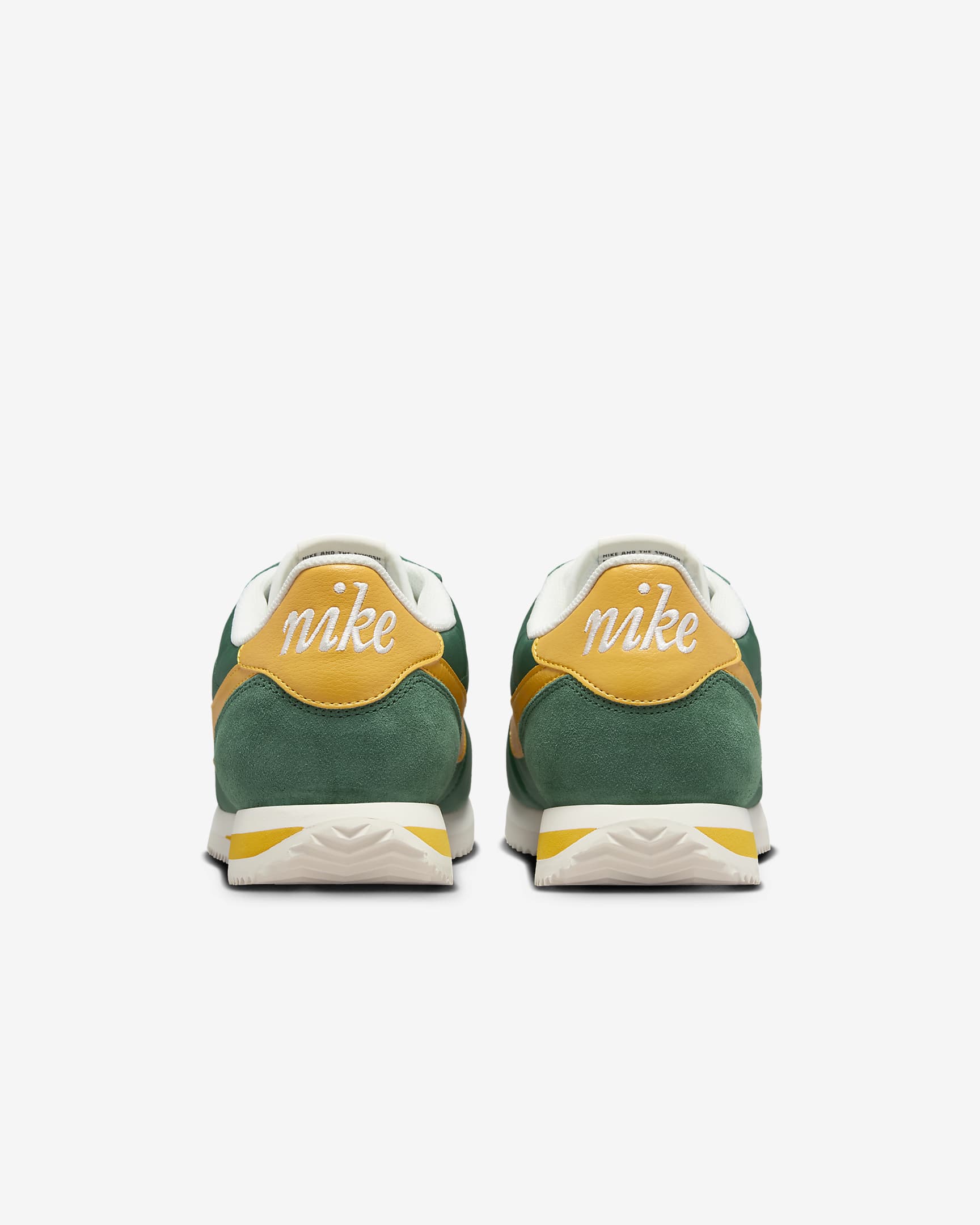 รองเท้าผู้ชาย Nike Cortez Textile - Gorge Green/Sail/Alpha Orange/Yellow Ochre