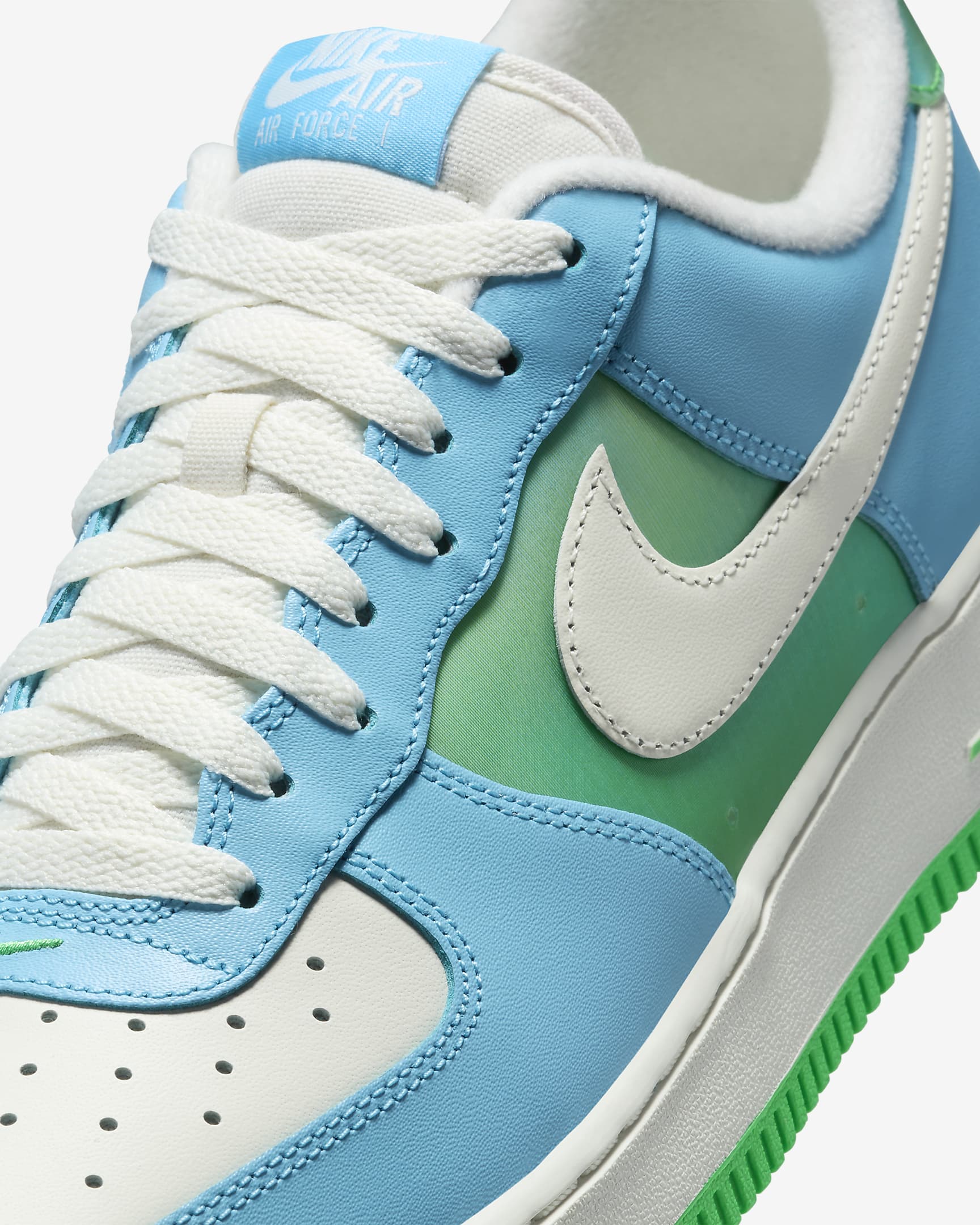 Nike Air Force 1 '07 Men's Shoes - Aquarius Blue/Green Shock/Vapor Green/Sail