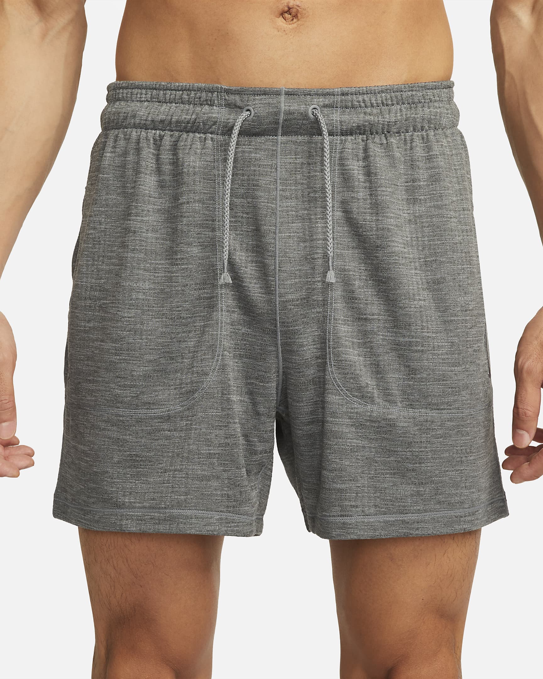 Nike Yoga Men's Dri-FIT 5" Unlined Shorts - Cool Grey/Heather/Cool Grey