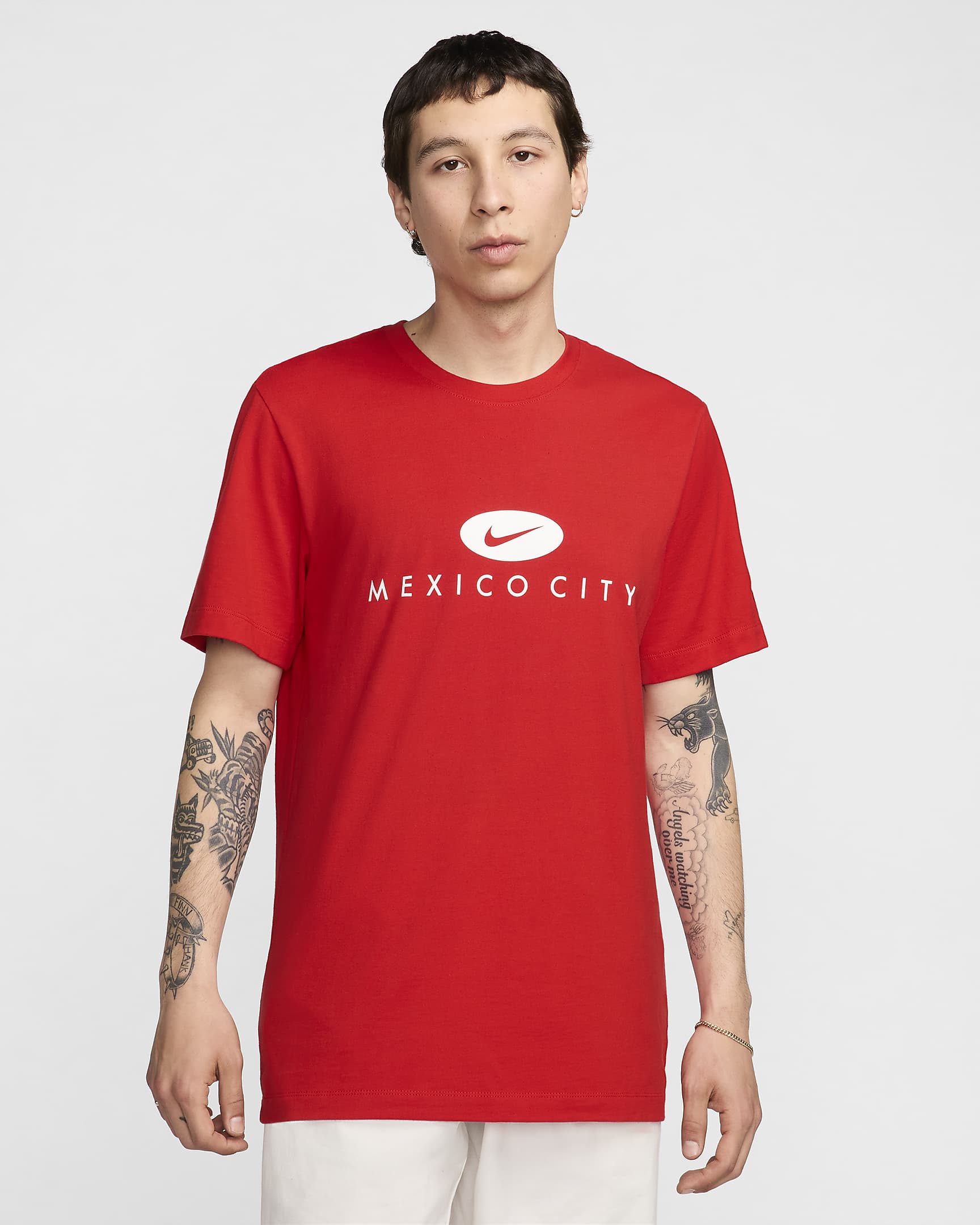 Playera City para hombre Nike Sportswear - Rojo universitario/Blanco