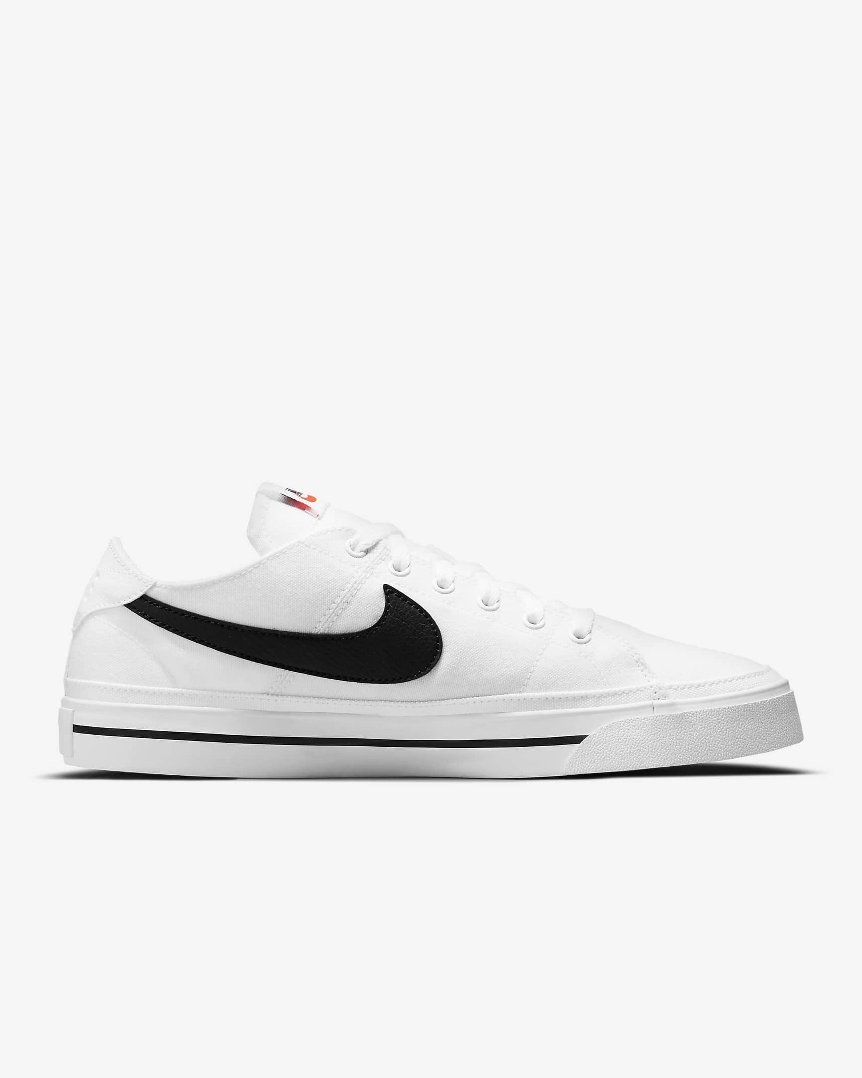 Tenis para hombre Nike Court Legacy Canvas - Blanco/Negro