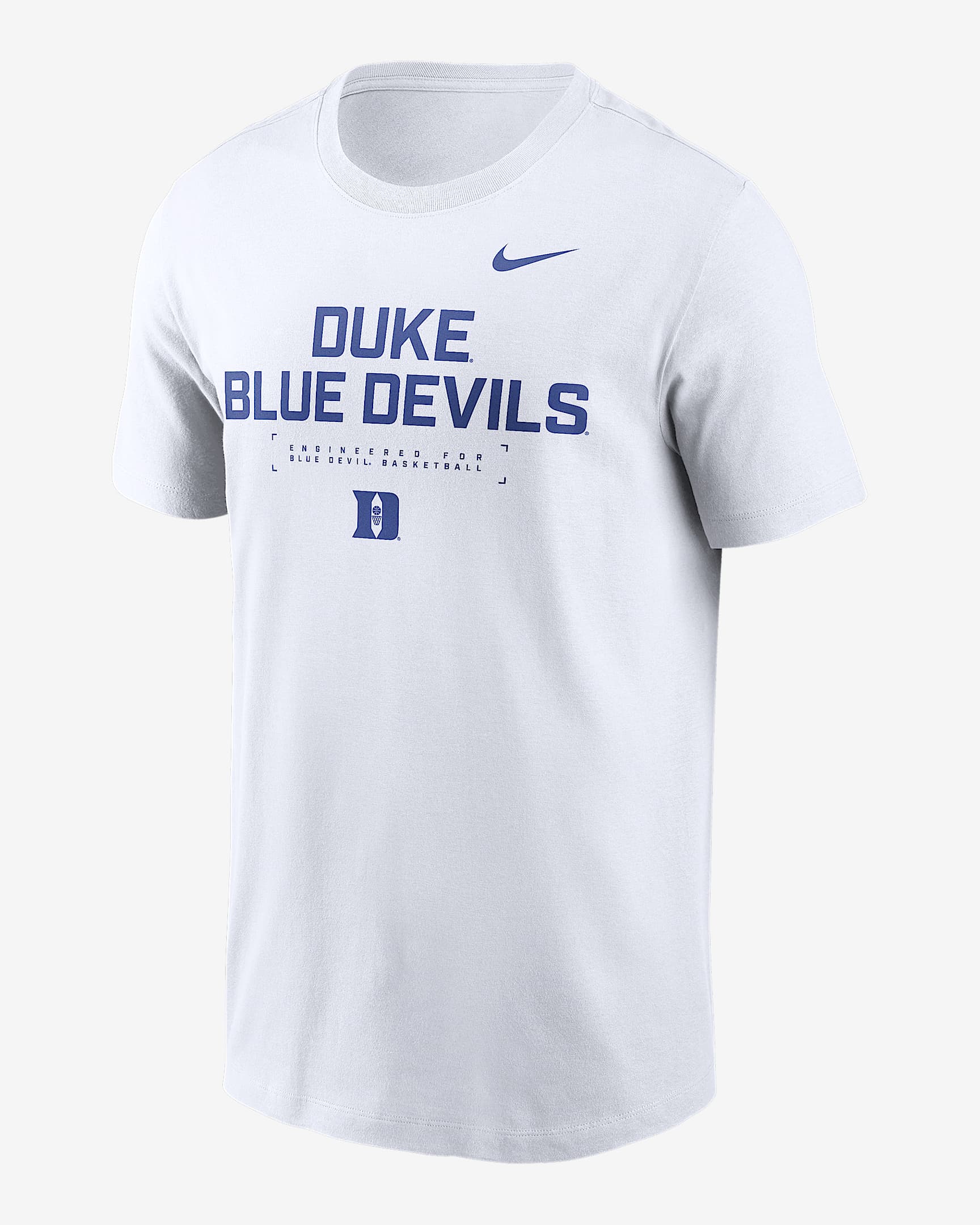 Duke Courtside Basketball Men's Nike Dri-FIT College T-Shirt - White