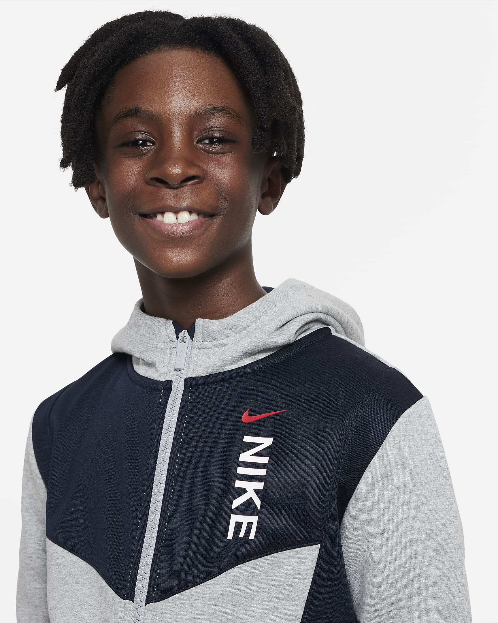 Nike Sportswear Hybrid Older Kids' (Boys') Fleece Hoodie. Nike HR