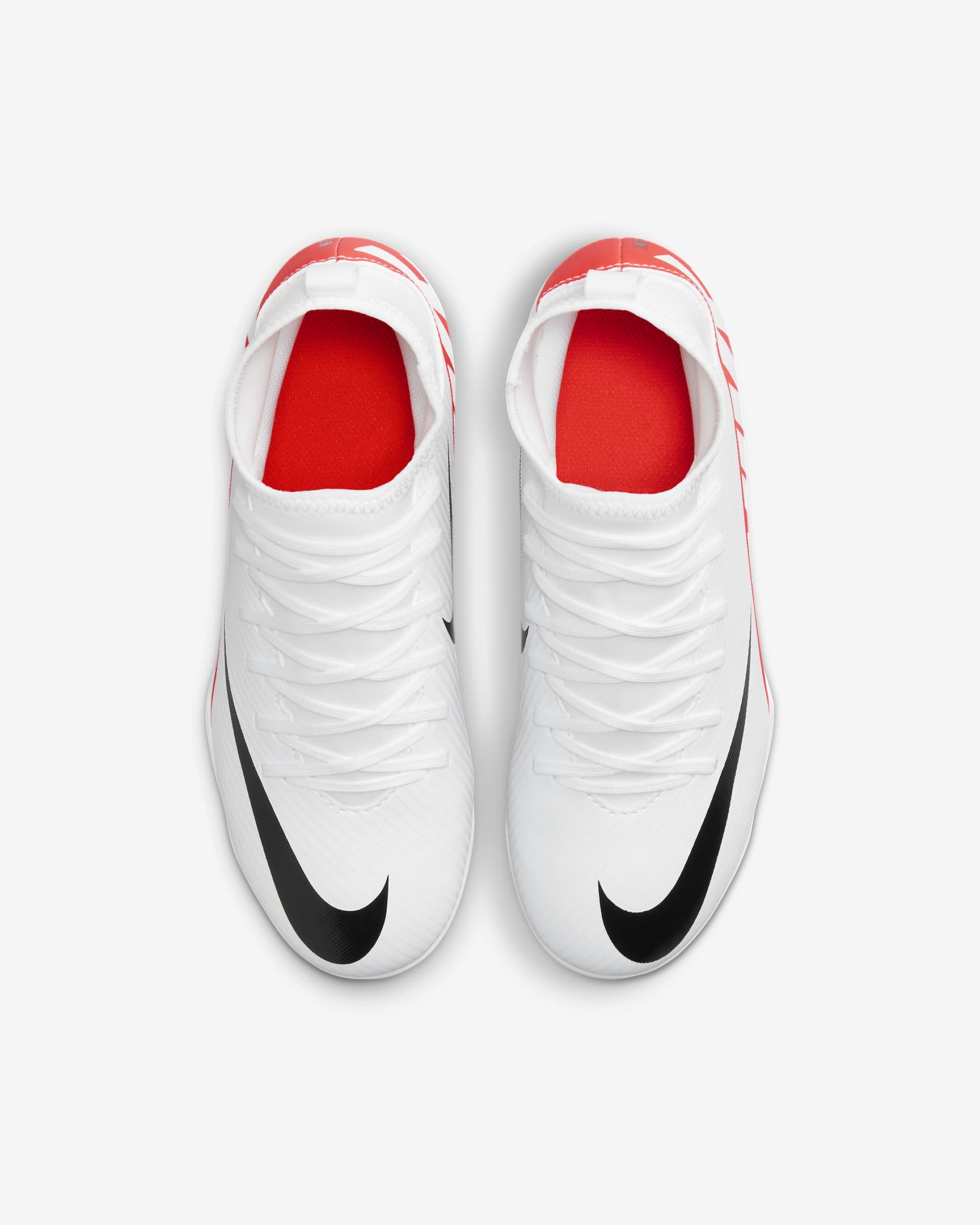 Nike Jr. Mercurial Superfly 9 Club Younger/Older Kids' Multi-Ground High-Top Football Boot - Bright Crimson/Black/White