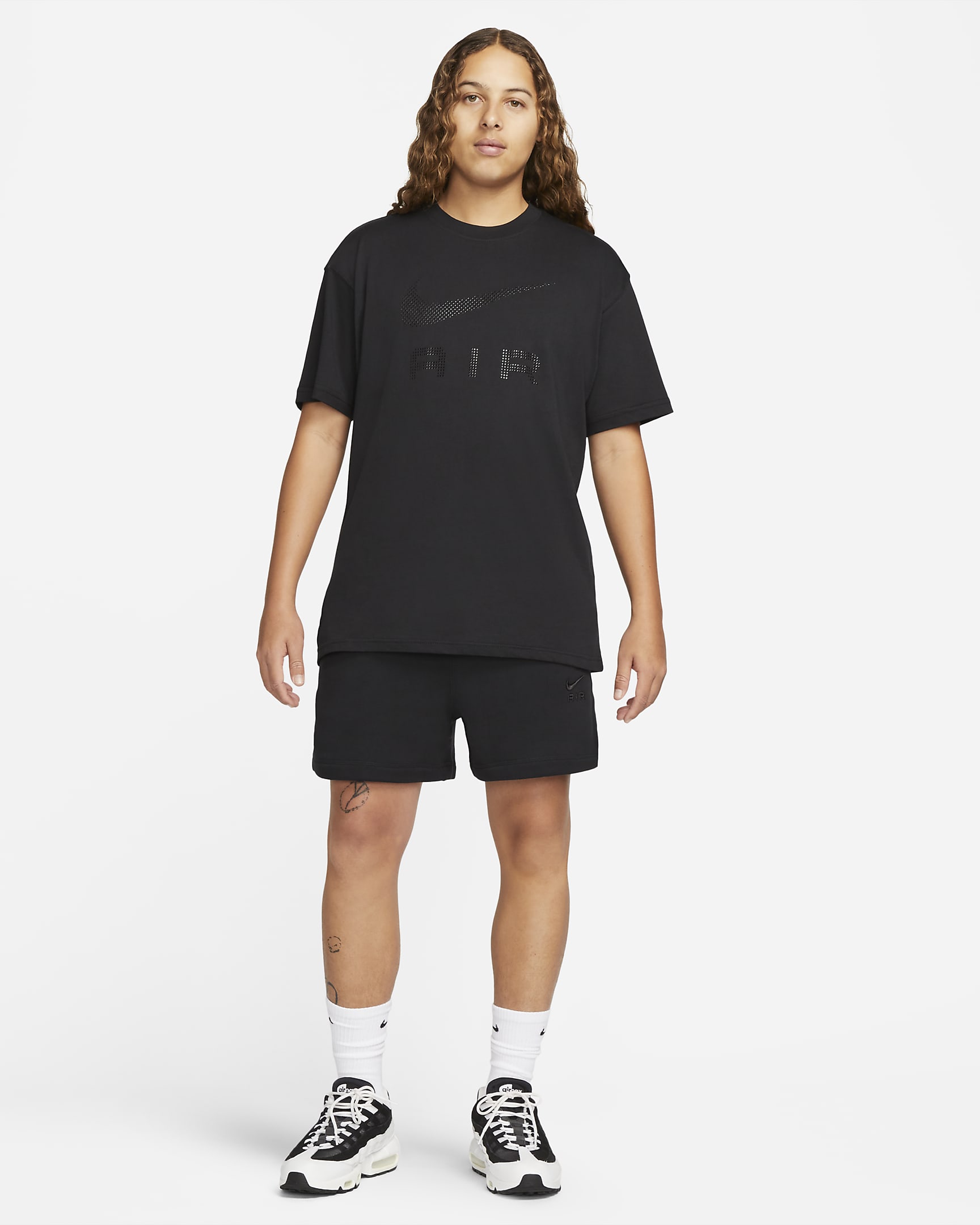 Nike Sportswear Air Men's French Terry Shorts - Black/Black