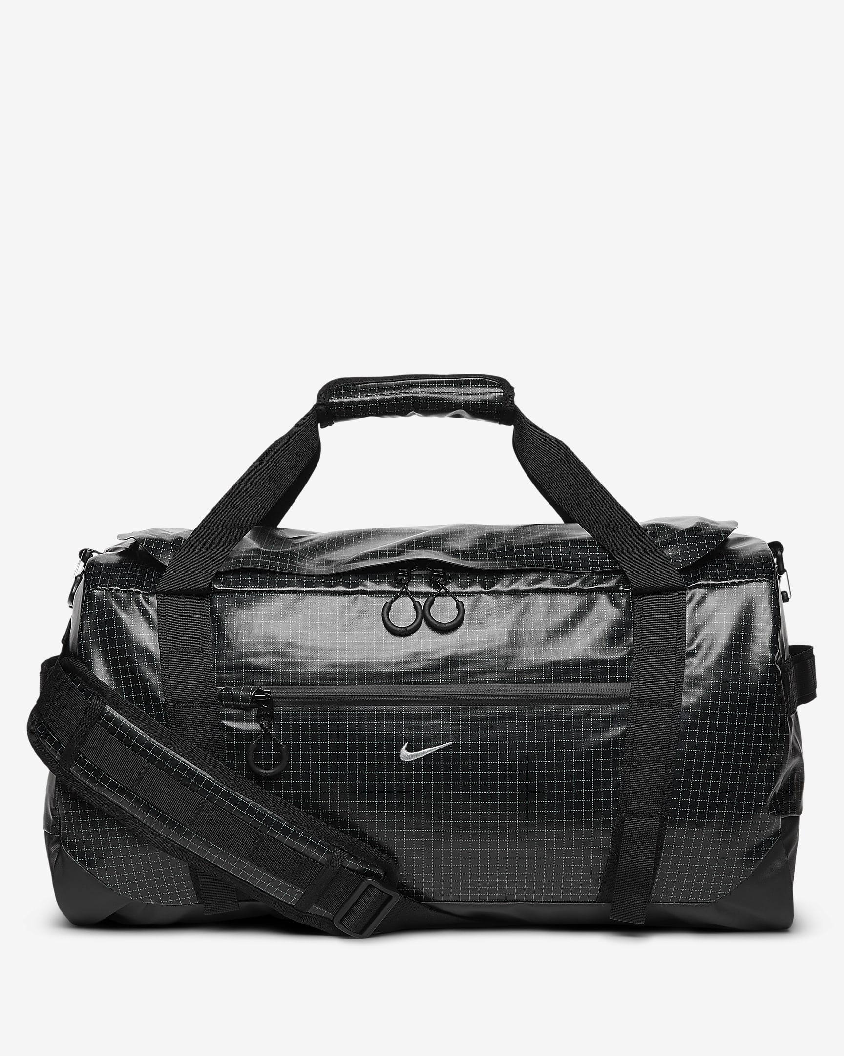 Nike Hike Duffel Bag (50L) - Black/Black/Light Smoke Grey