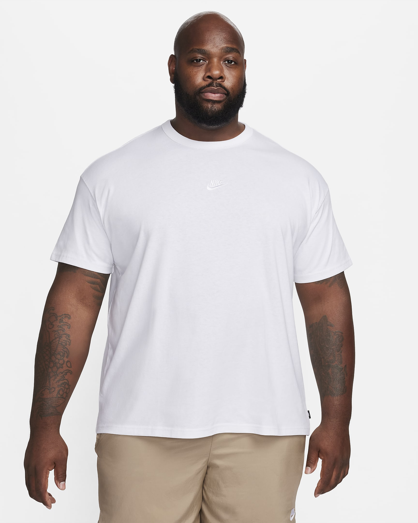 Playera para hombre Nike Sportswear Premium Essentials - Blanco/Blanco