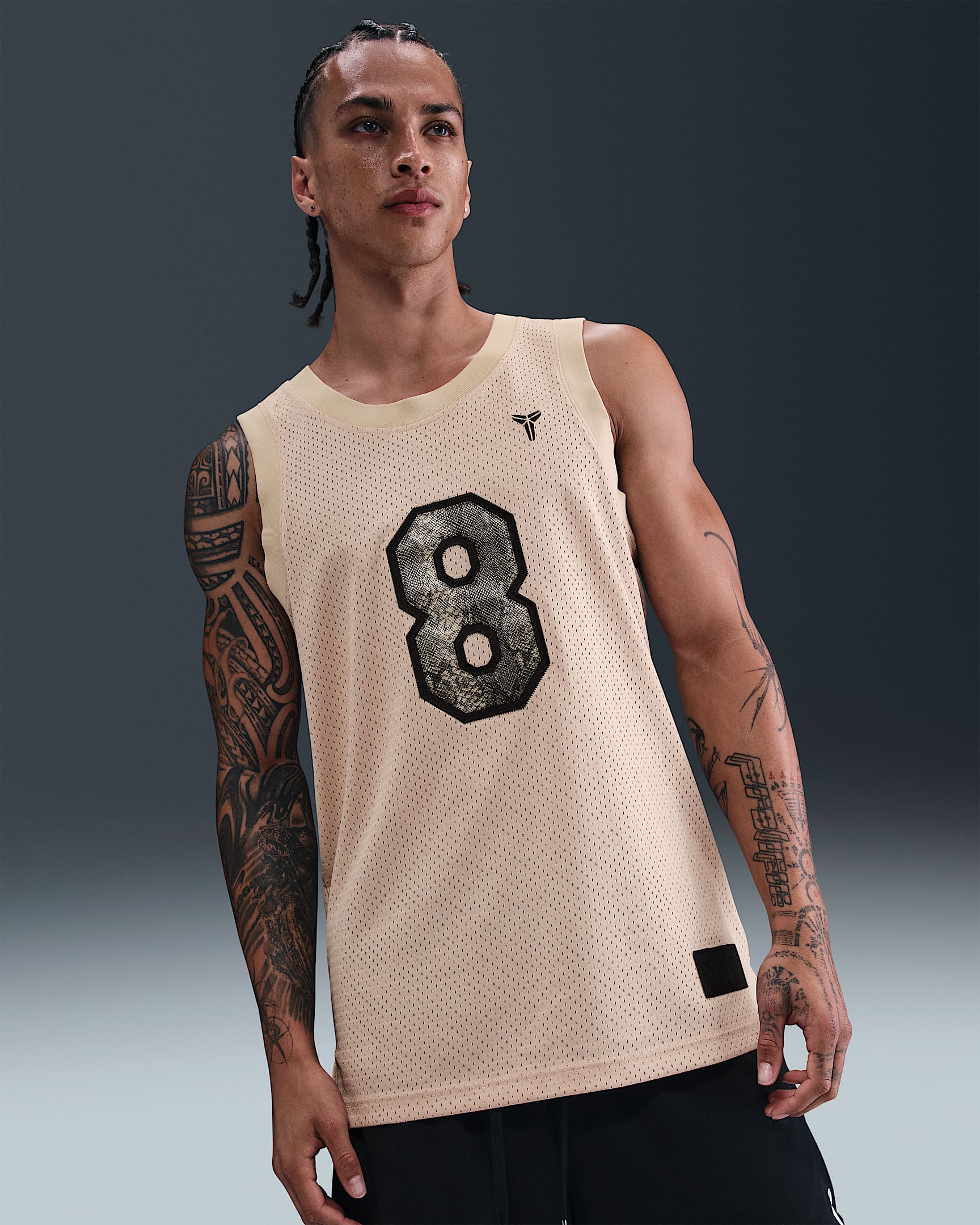 Jersey de básquetbol para hombre Kobe - Duna/Negro