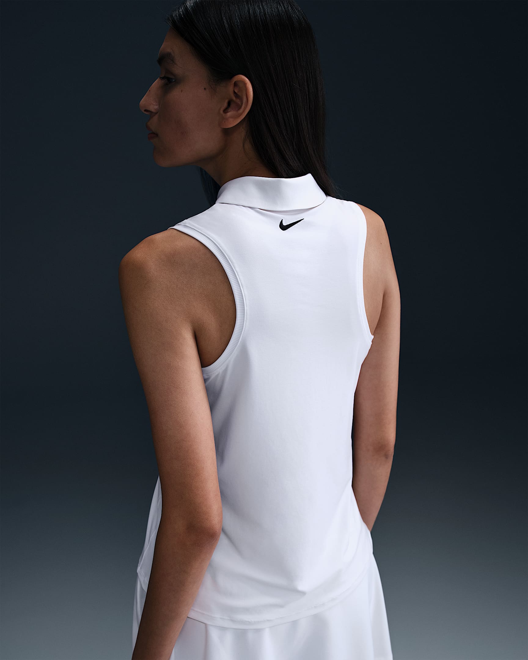 nike sleeveless polo women's