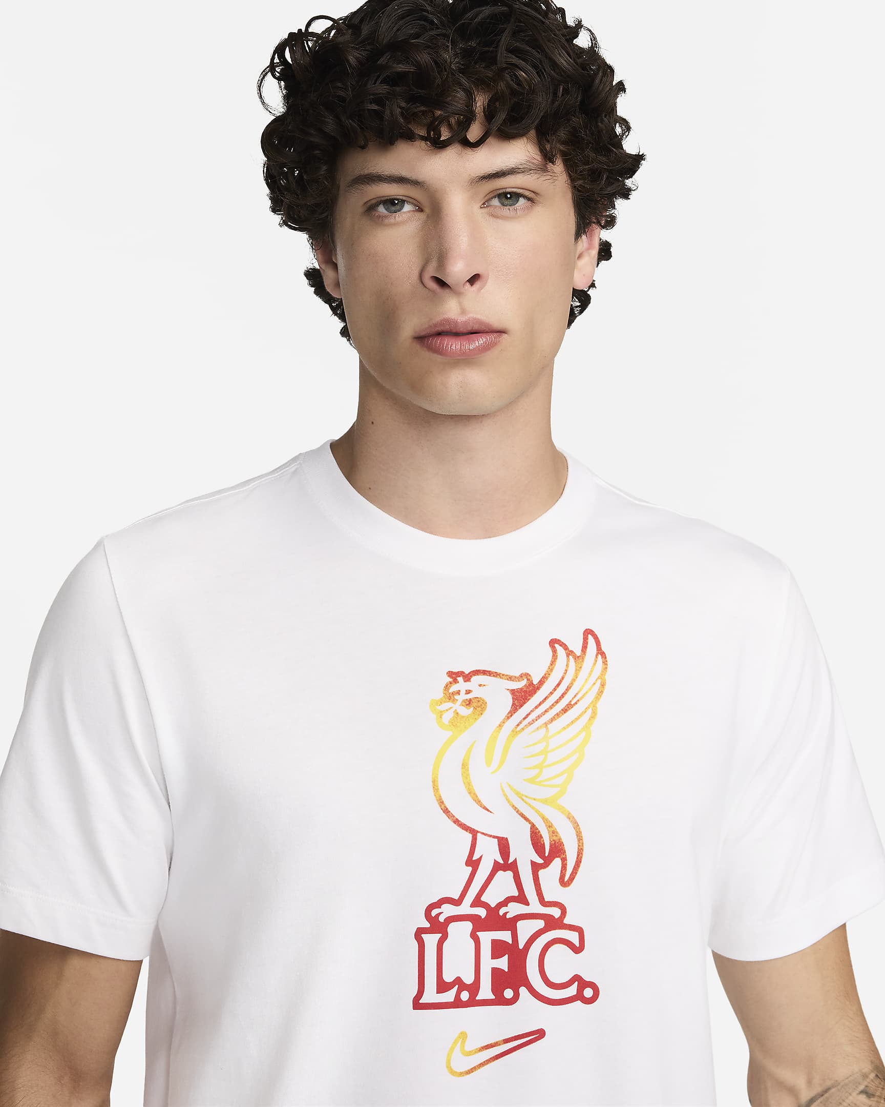 เสื้อยืดผู้ชาย Nike Football Liverpool FC - ขาว