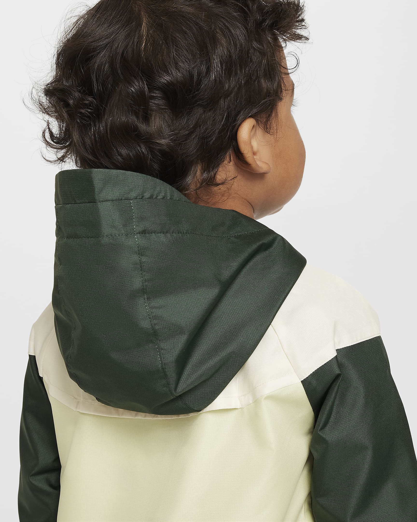 Chamarra infantil con cierre completo Nike Sportswear Windrunner - Verde aceite