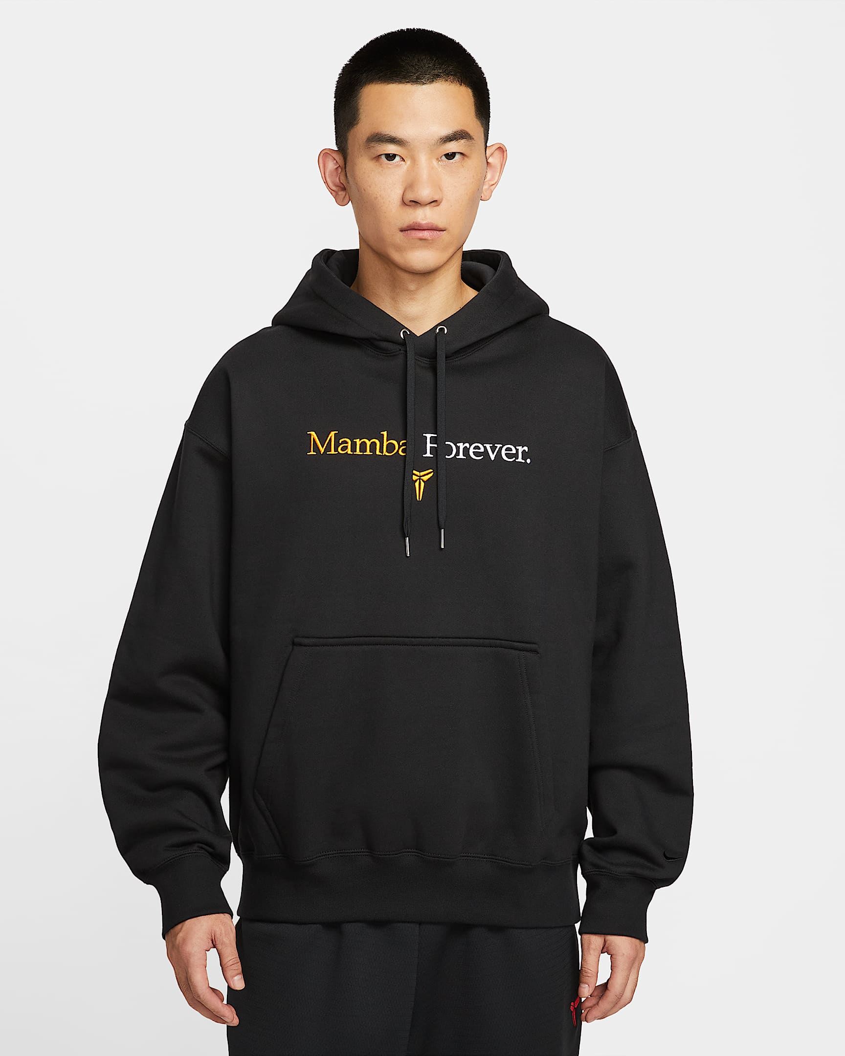 Kobe Men's Fleece Hoodie - Black/University Gold
