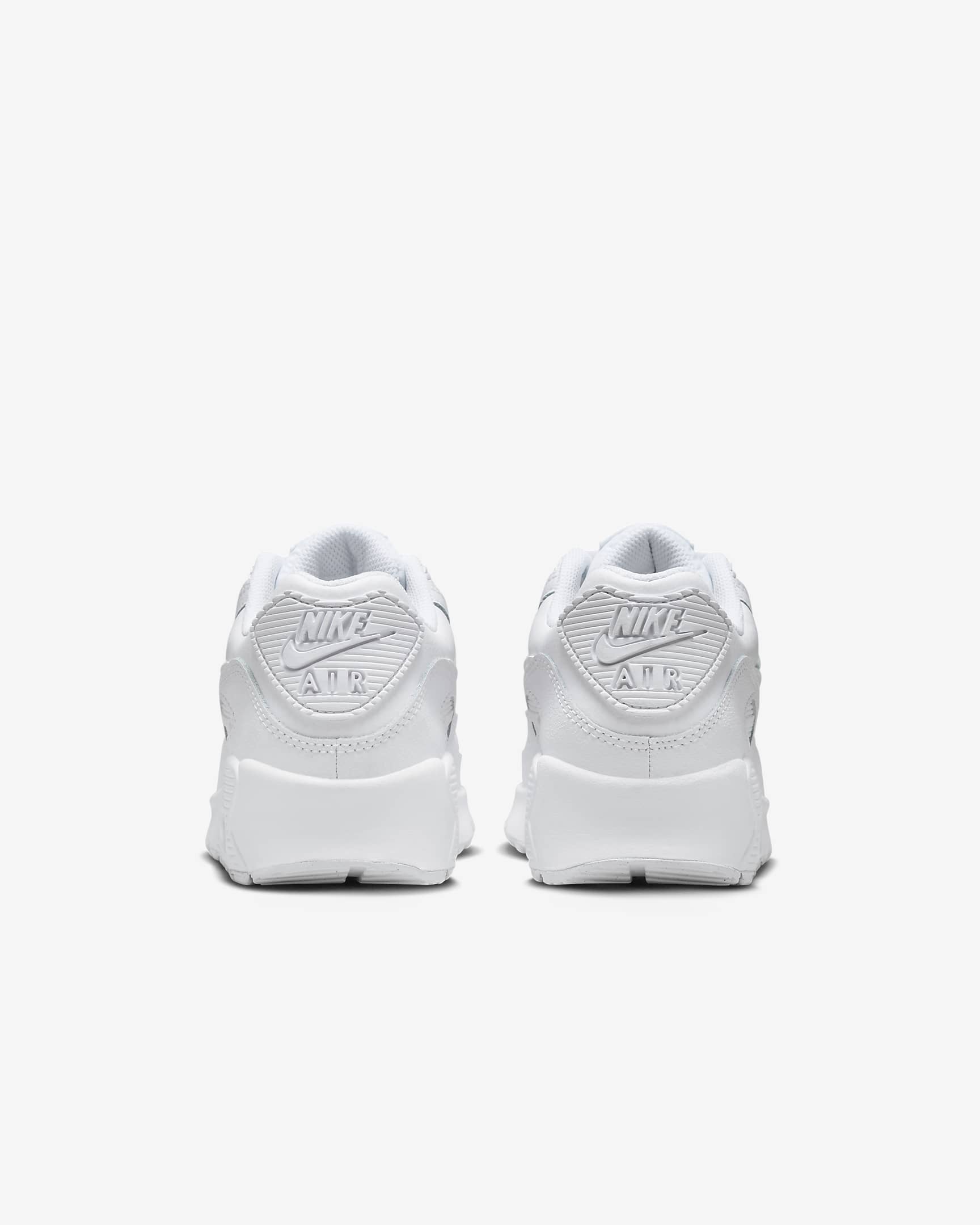 รองเท้าเด็กโต Nike Air Max 90 - ขาว/Metallic Silver/ขาว/ขาว