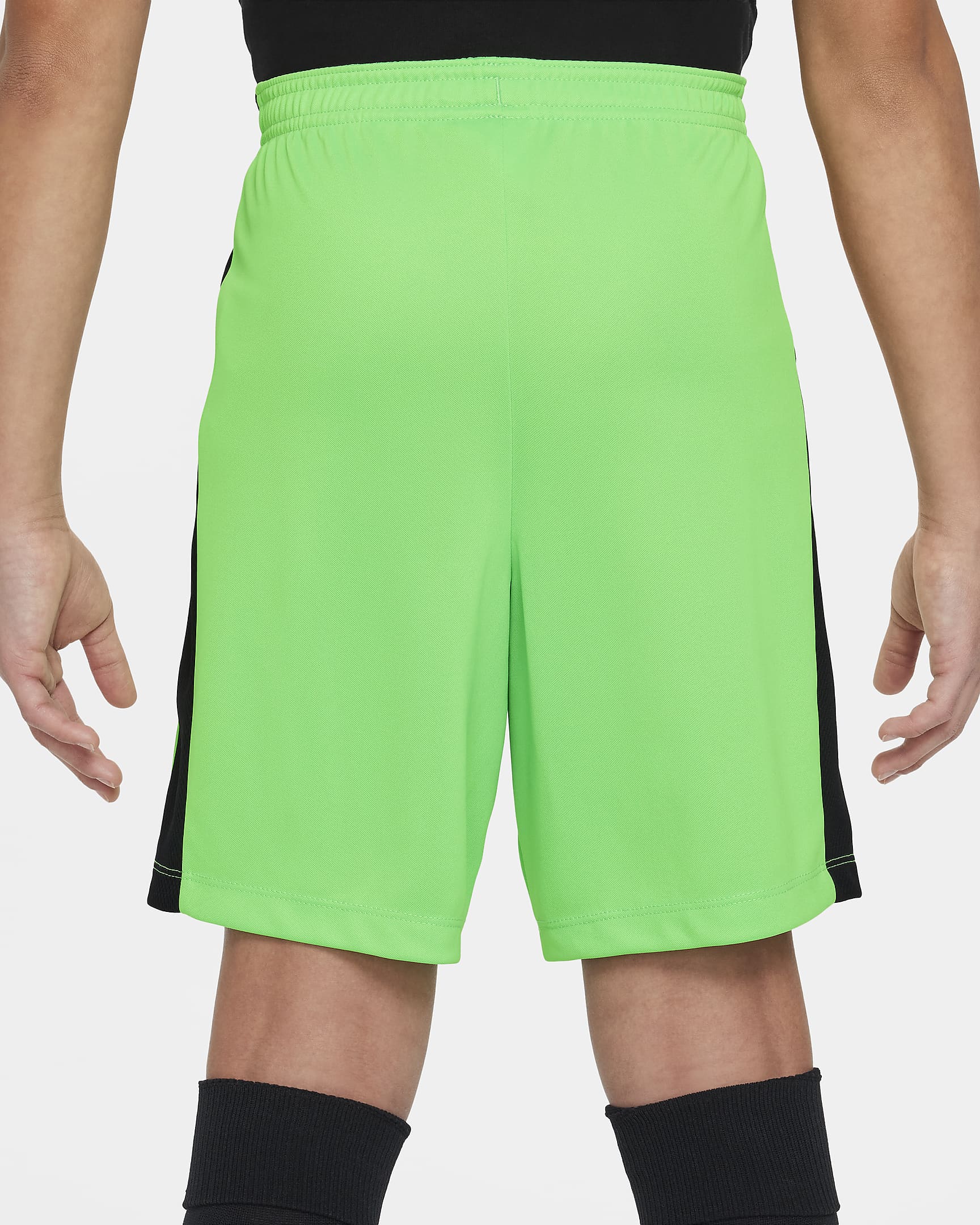 CR7 Big Kids' Dri-FIT Academy23 Soccer Shorts - Green Strike/Black/Black