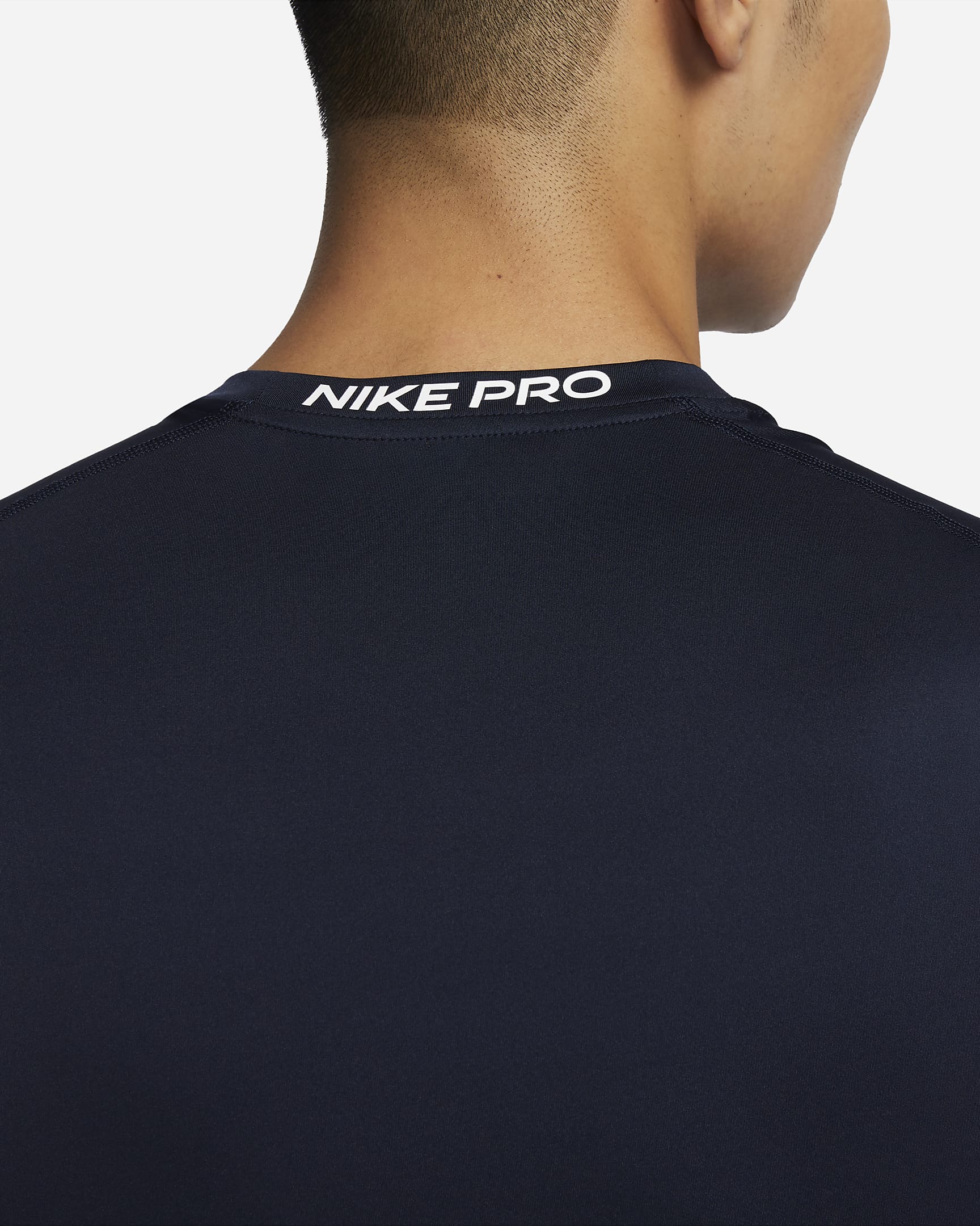 Nike Pro Men's Dri-FIT Tight Sleeveless Fitness Top - Obsidian/White