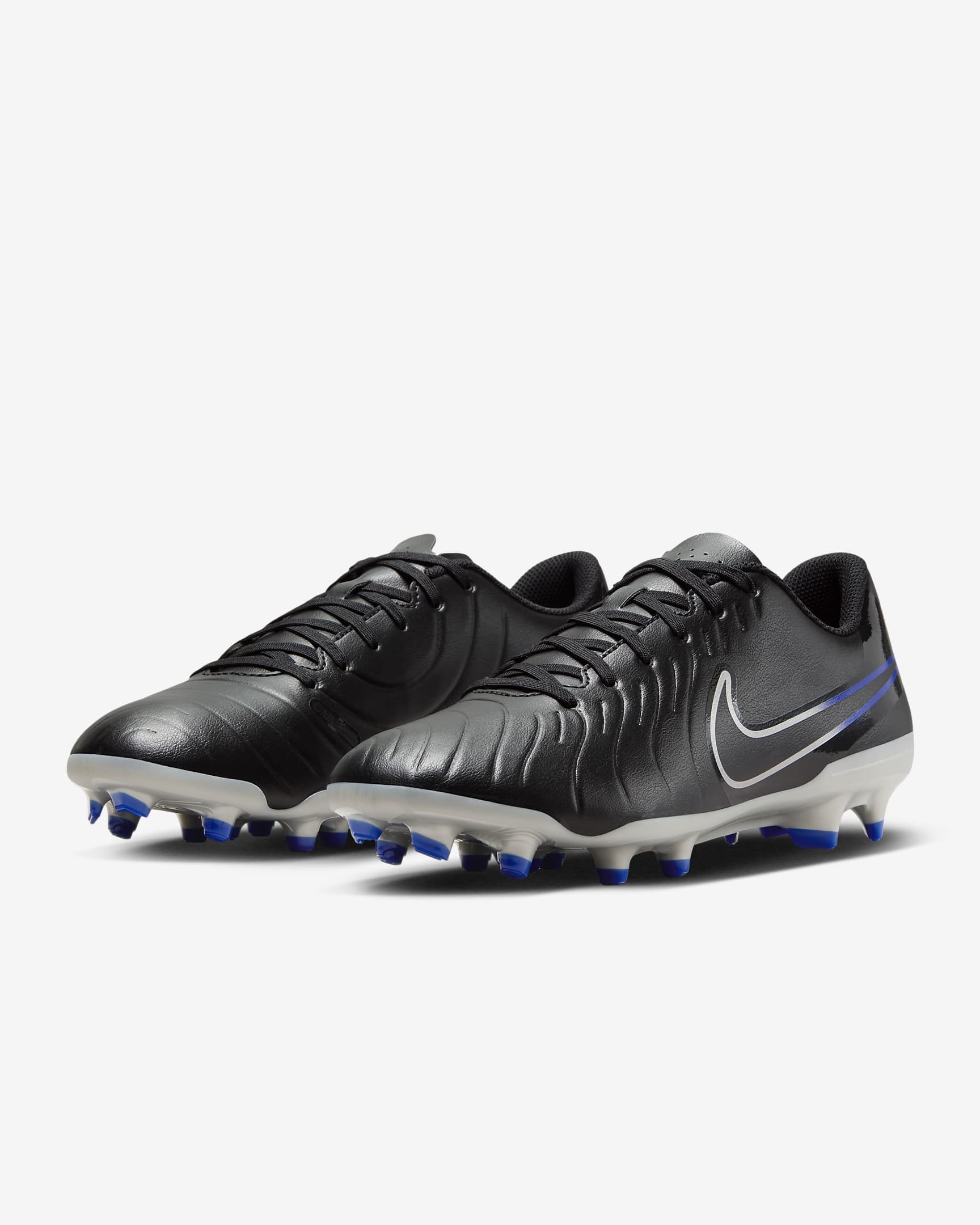 Nike Tiempo Legend 10 Club Multi-Ground Low-Top Football Boot - Black/Hyper Royal/Chrome