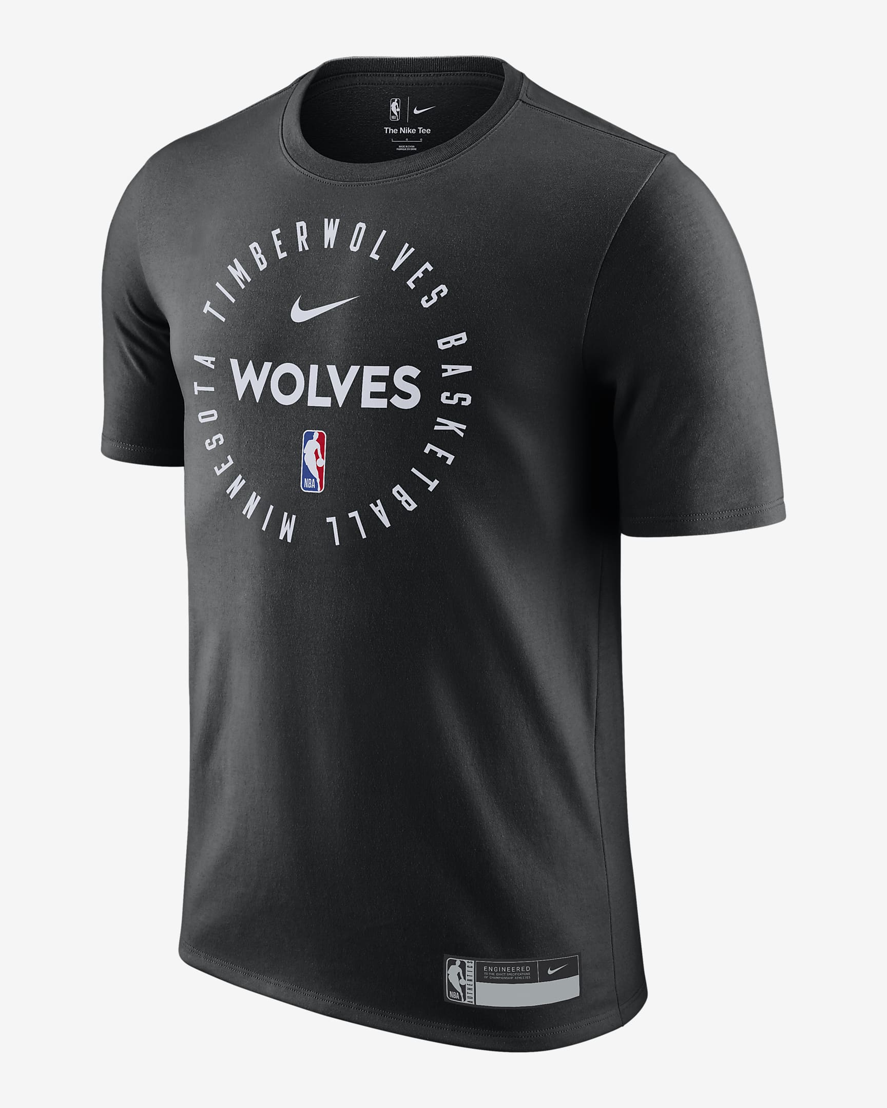 Playera Nike Dri-FIT de la NBA para hombre Minnesota Timberwolves - Negro