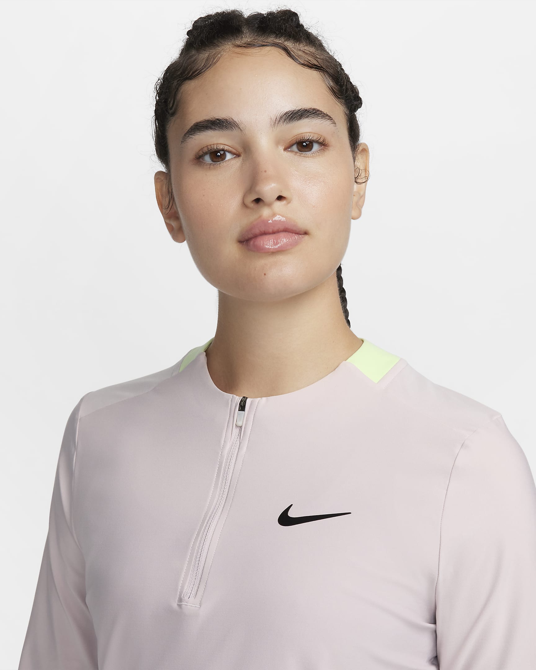 Capa intermedia de tenis Dri-FIT de cierre 1/4 para mujer NikeCourt ...