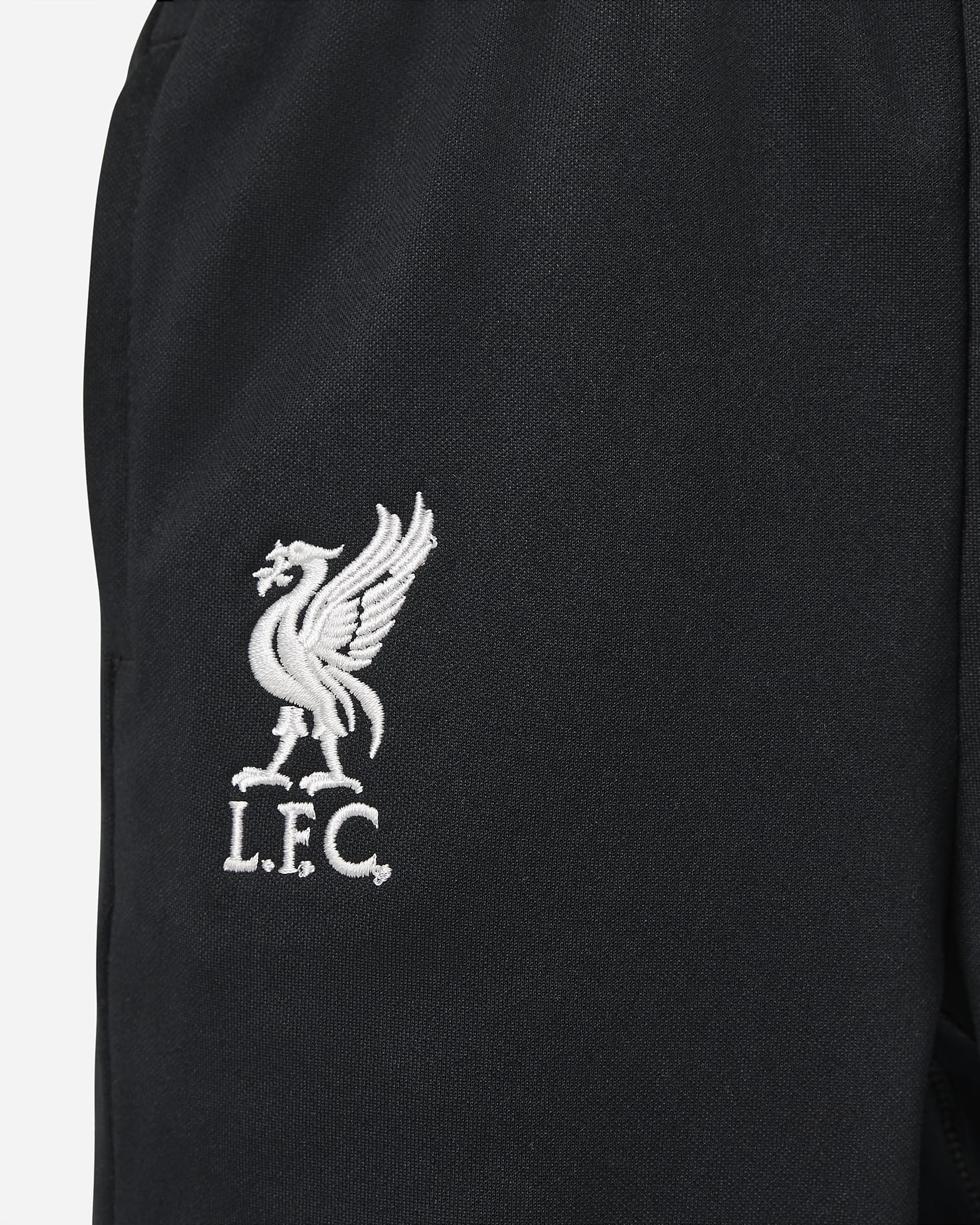 Stickade fotbollsbyxor Liverpool FC Academy Pro Nike Dri-FIT för barn - Svart/Gym Red/Light Orewood Brown