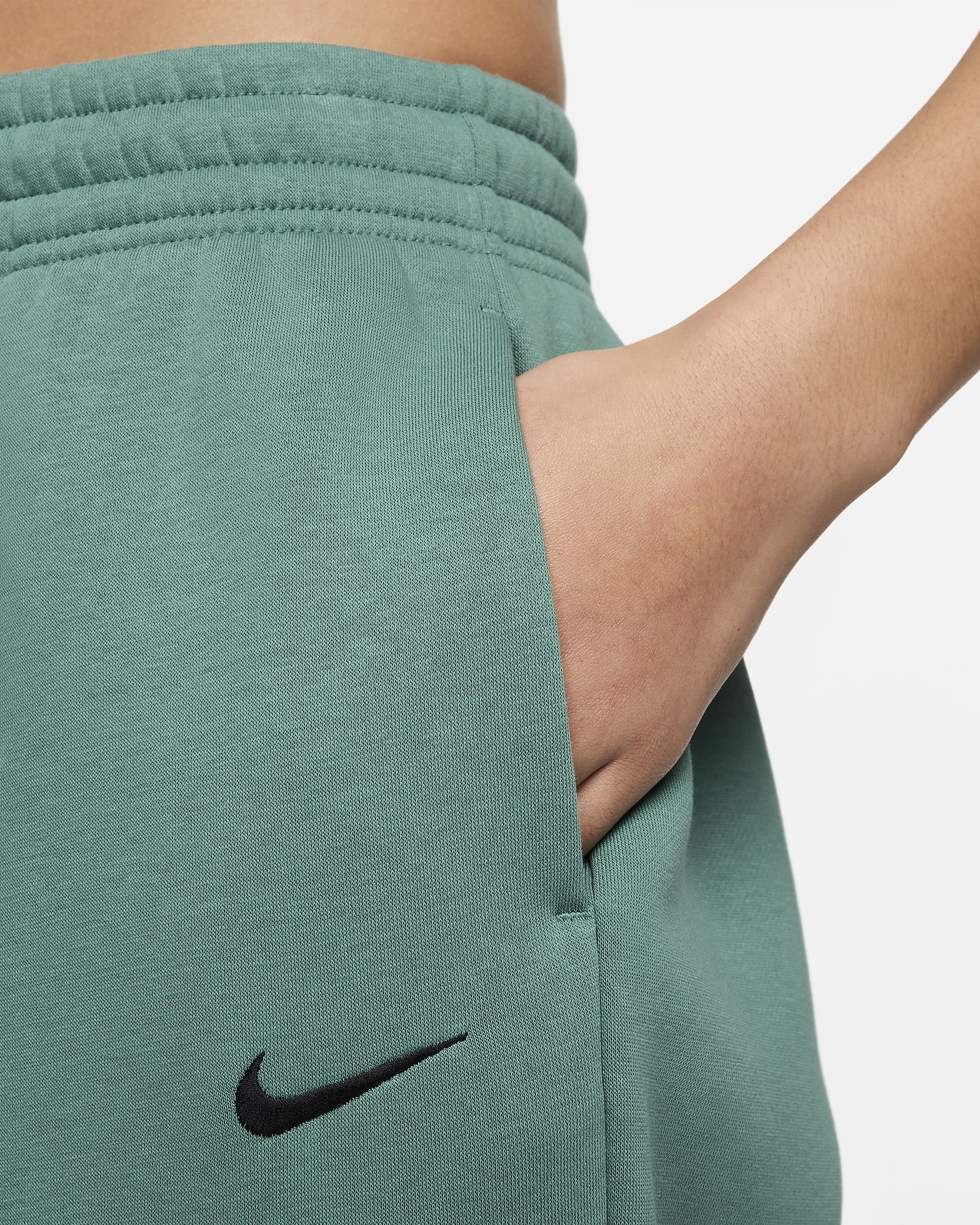 Nike Sportswear Phoenix Fleece Oversized joggingbroek met hoge taille voor dames - Bicoastal/Zwart