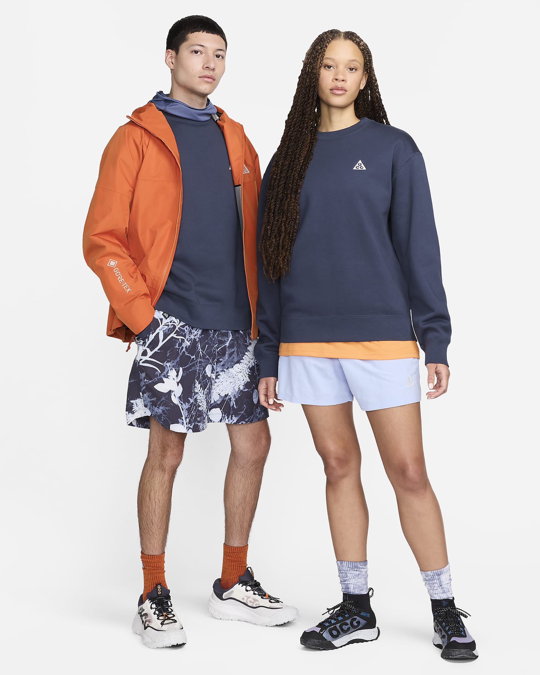 Nike ACG Therma-FIT Fleece-Rundhalsshirt - Thunder Blue/Summit White